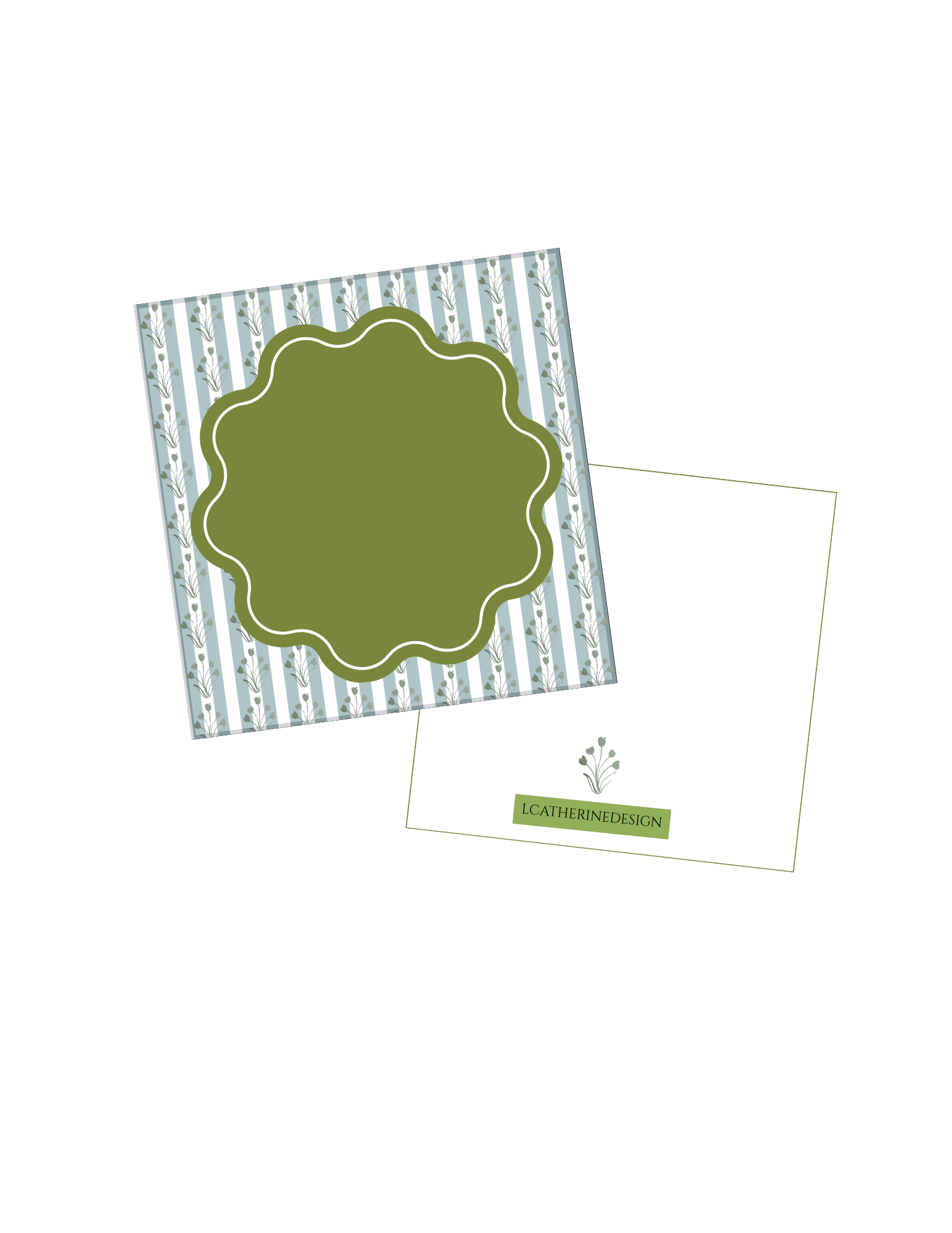 Wavy Floral Gift Tags