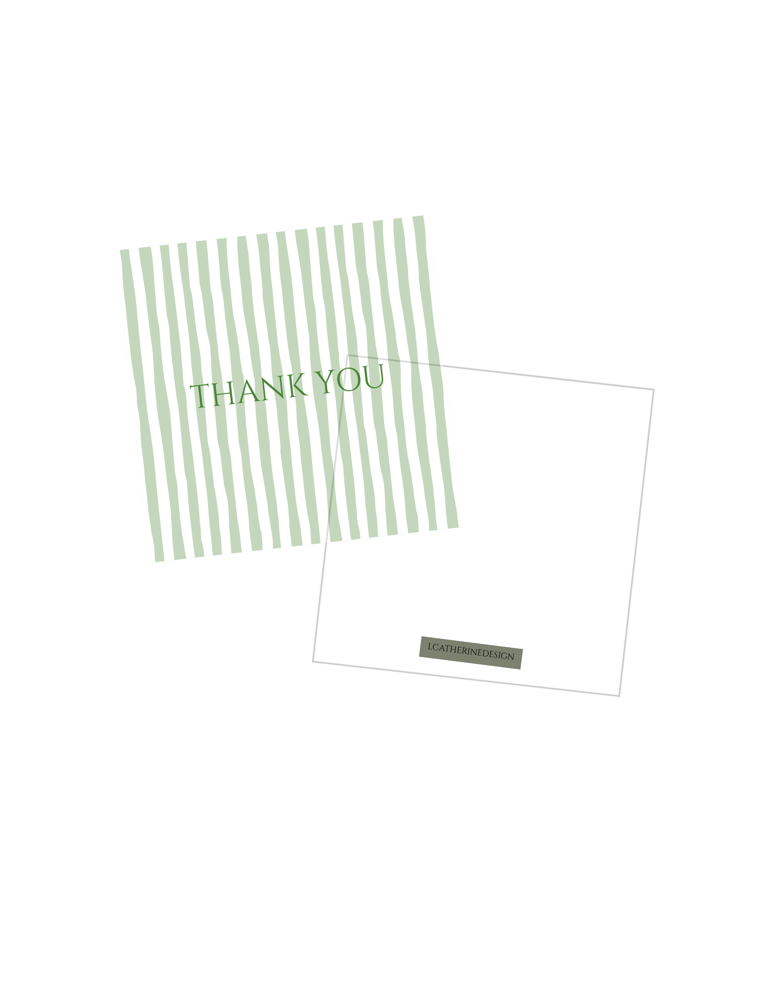 Striped Thank You Gift Tags