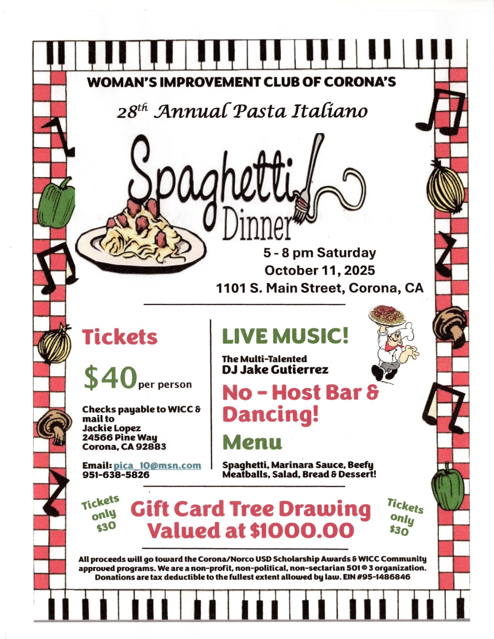28th Annual Spaghetti Dinner