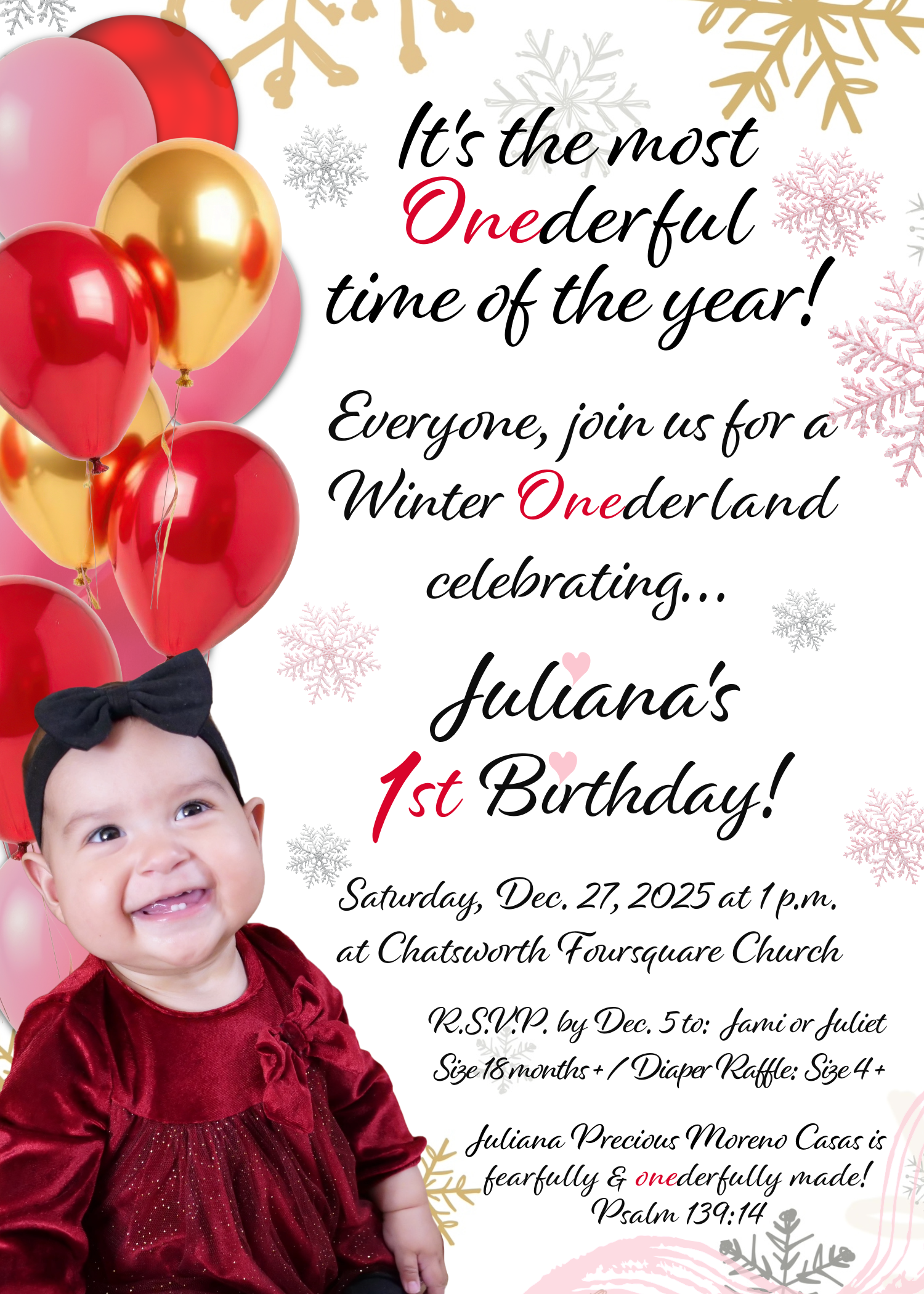 Juliana's "Onederland" 1st Birthday