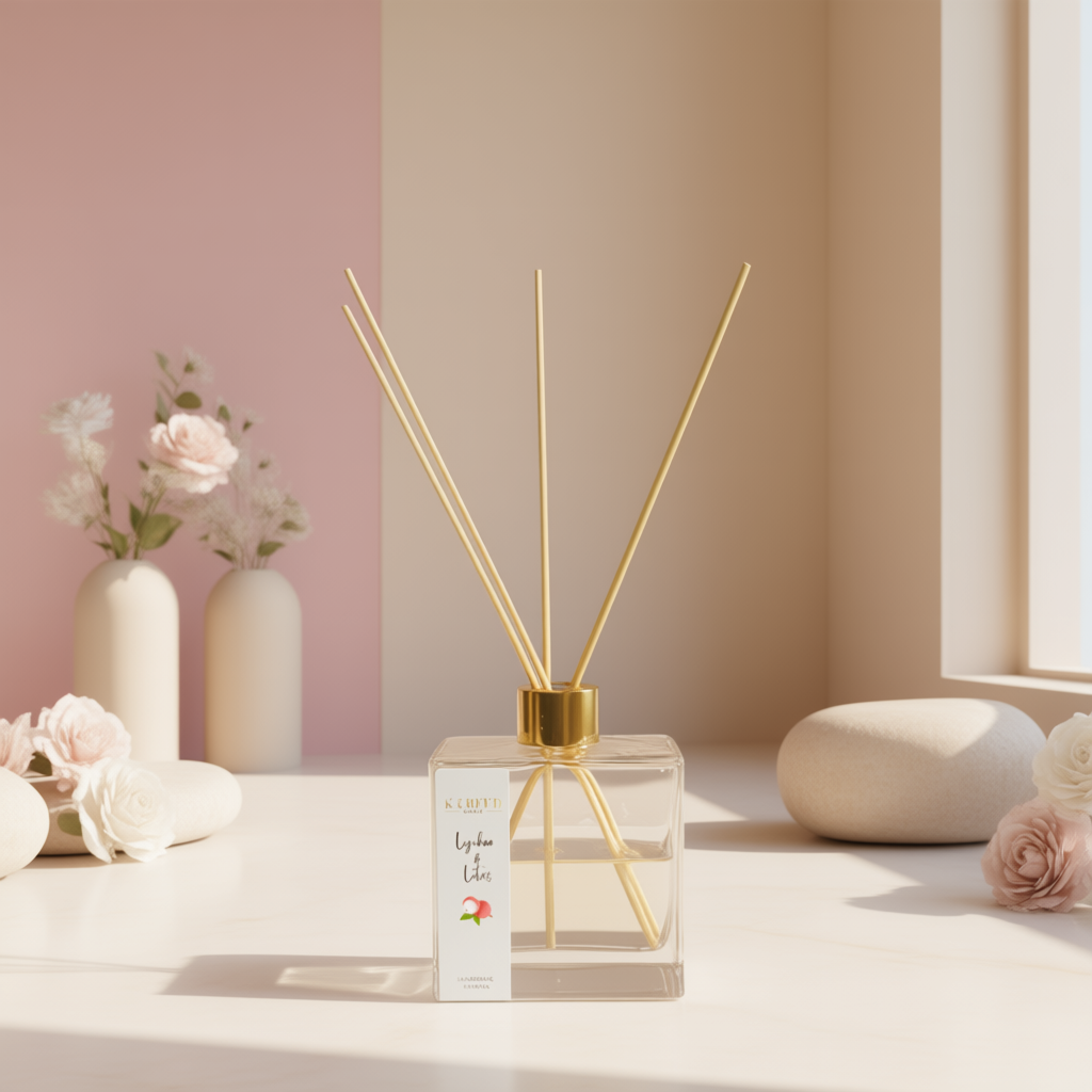 Lychee & Lotus Reed Diffuser | Fruity Floral Home Fragrance