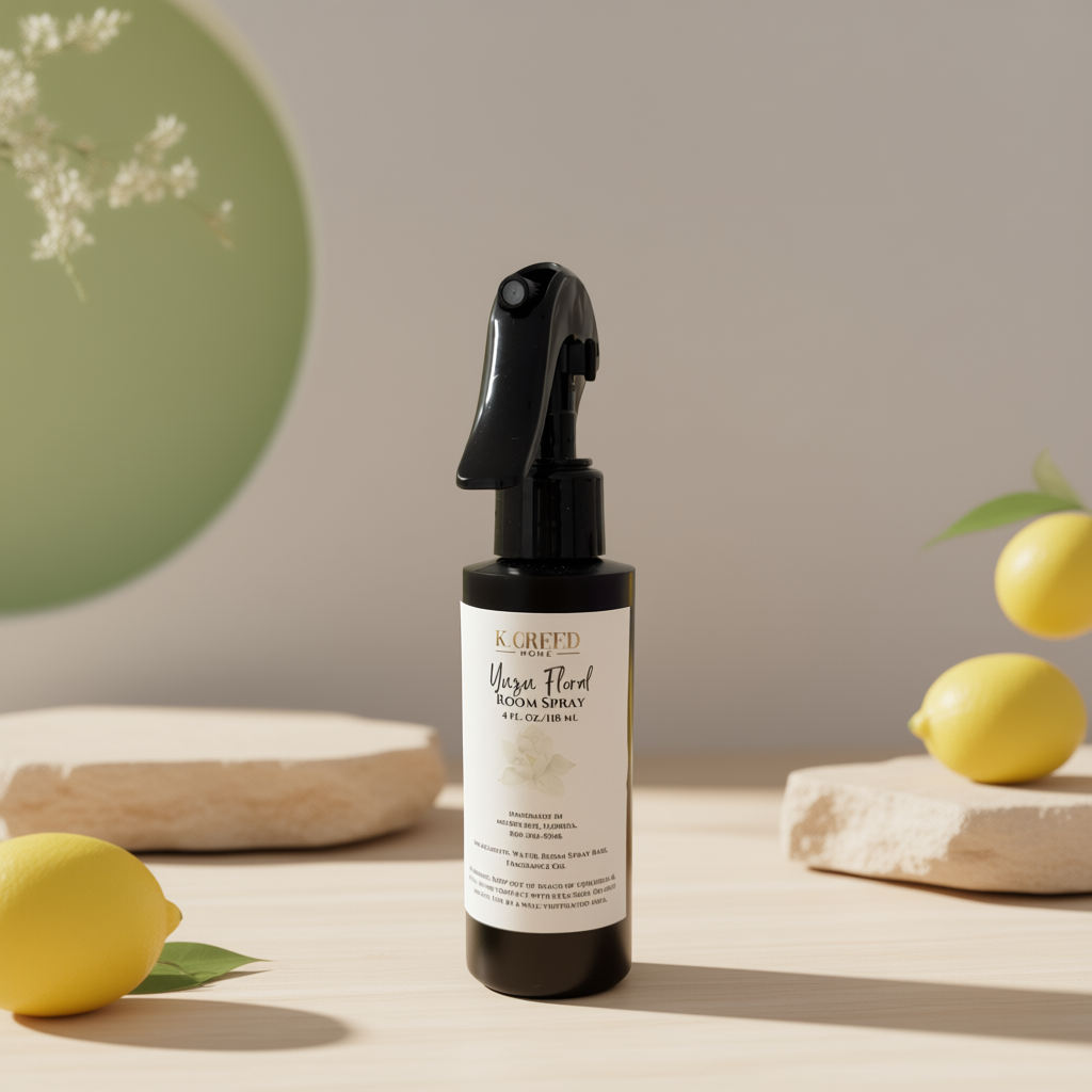 Yuzu Blossom Room Spray – 4 oz Citrus, Floral Air Freshener