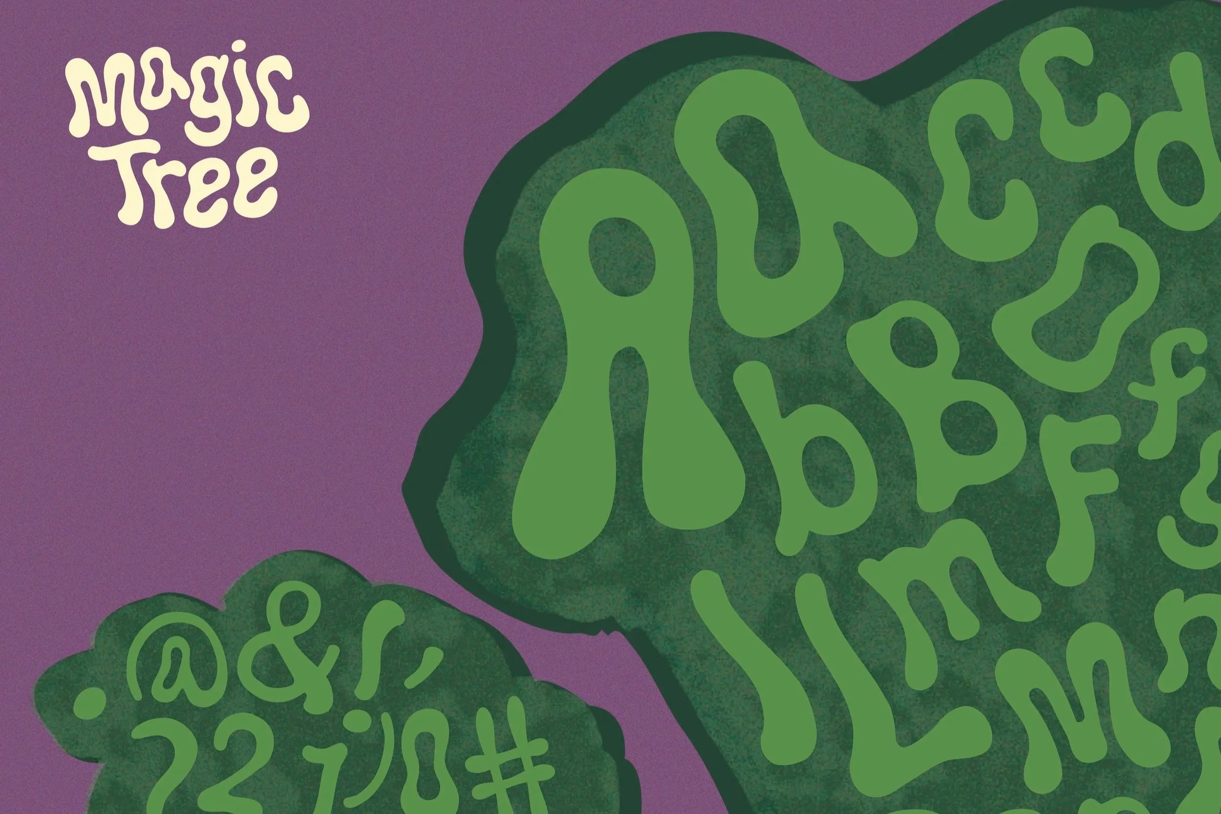 Magic Tree Font Design