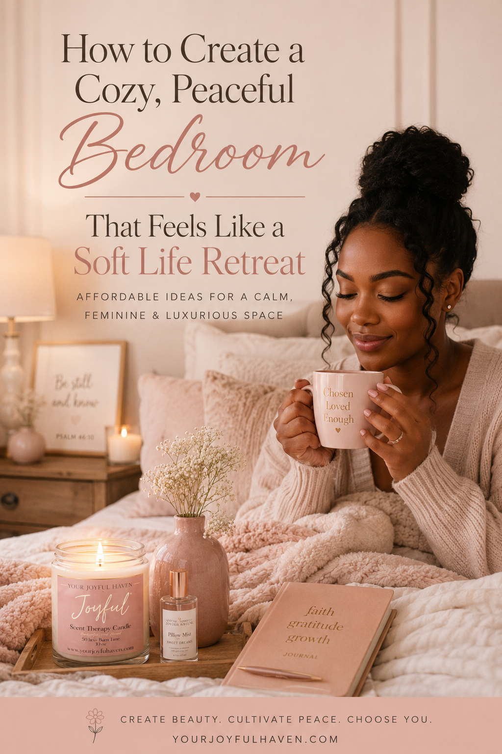 How to Create a Cozy, Peaceful Bedroom That Feels Like a Soft Life Retreat