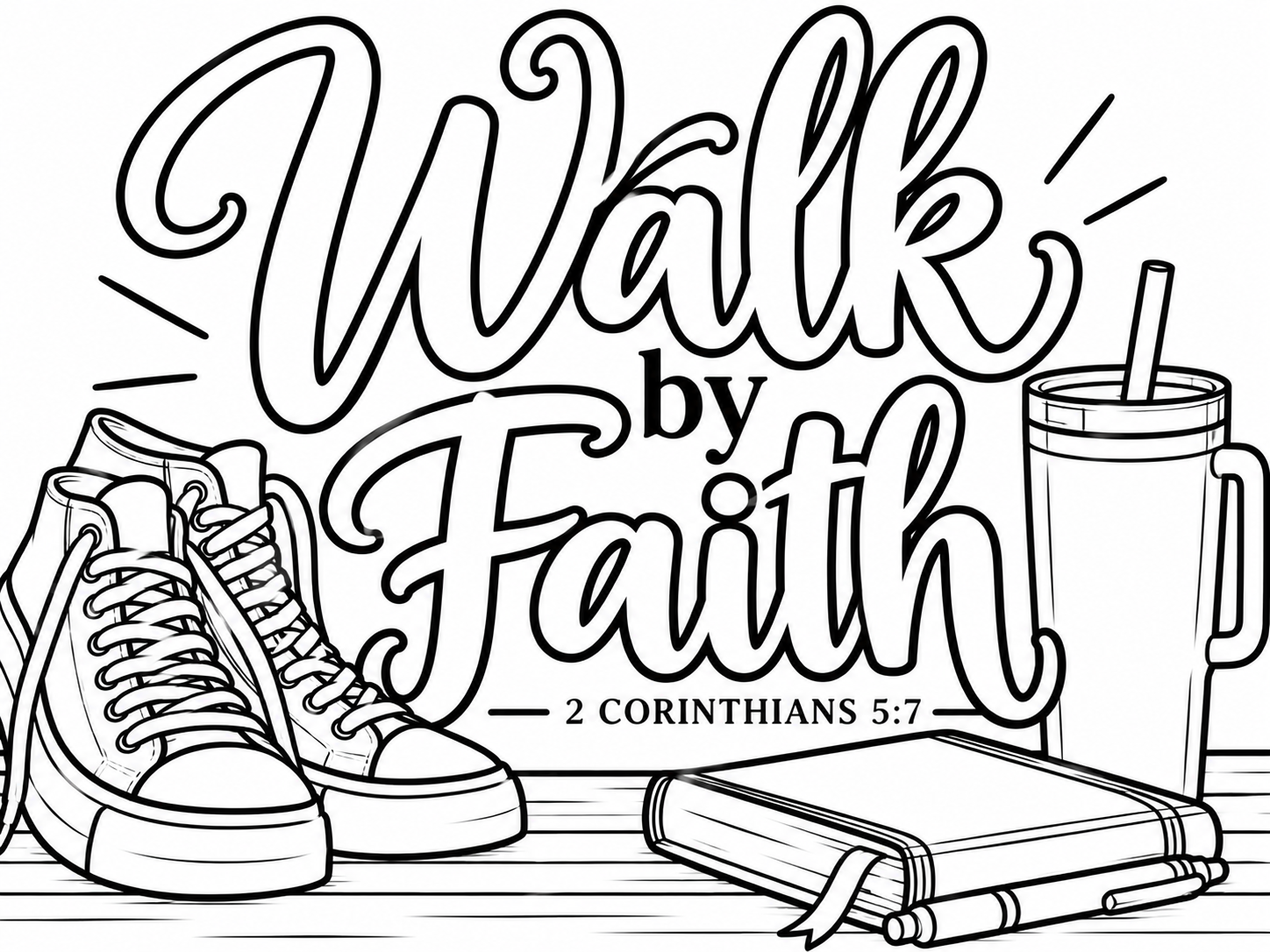 Walk by Faith Coloring Page.png