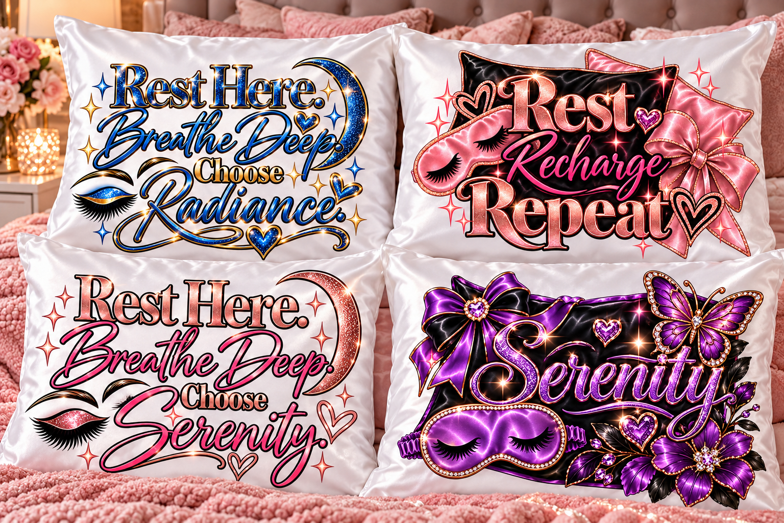 Inspirational Satin Pillowcases