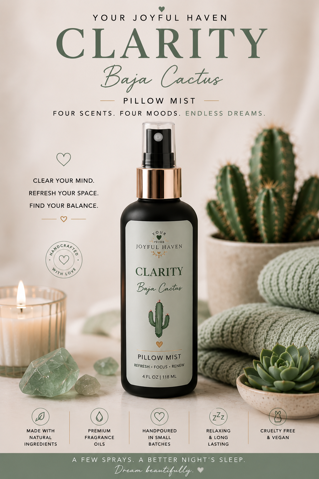 🕊️ Joyful Haven Room & Pillow Mists