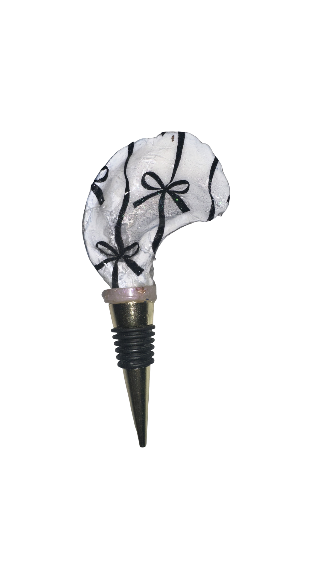 Midnight Ribbon Bottle Stopper