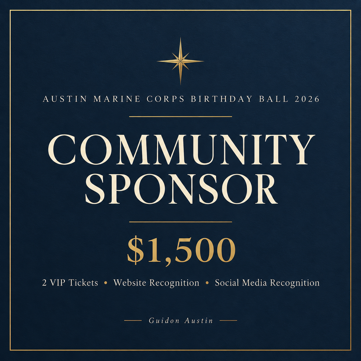 Community Sponsor | 2026 Austin Marine Corps Birthday Ball