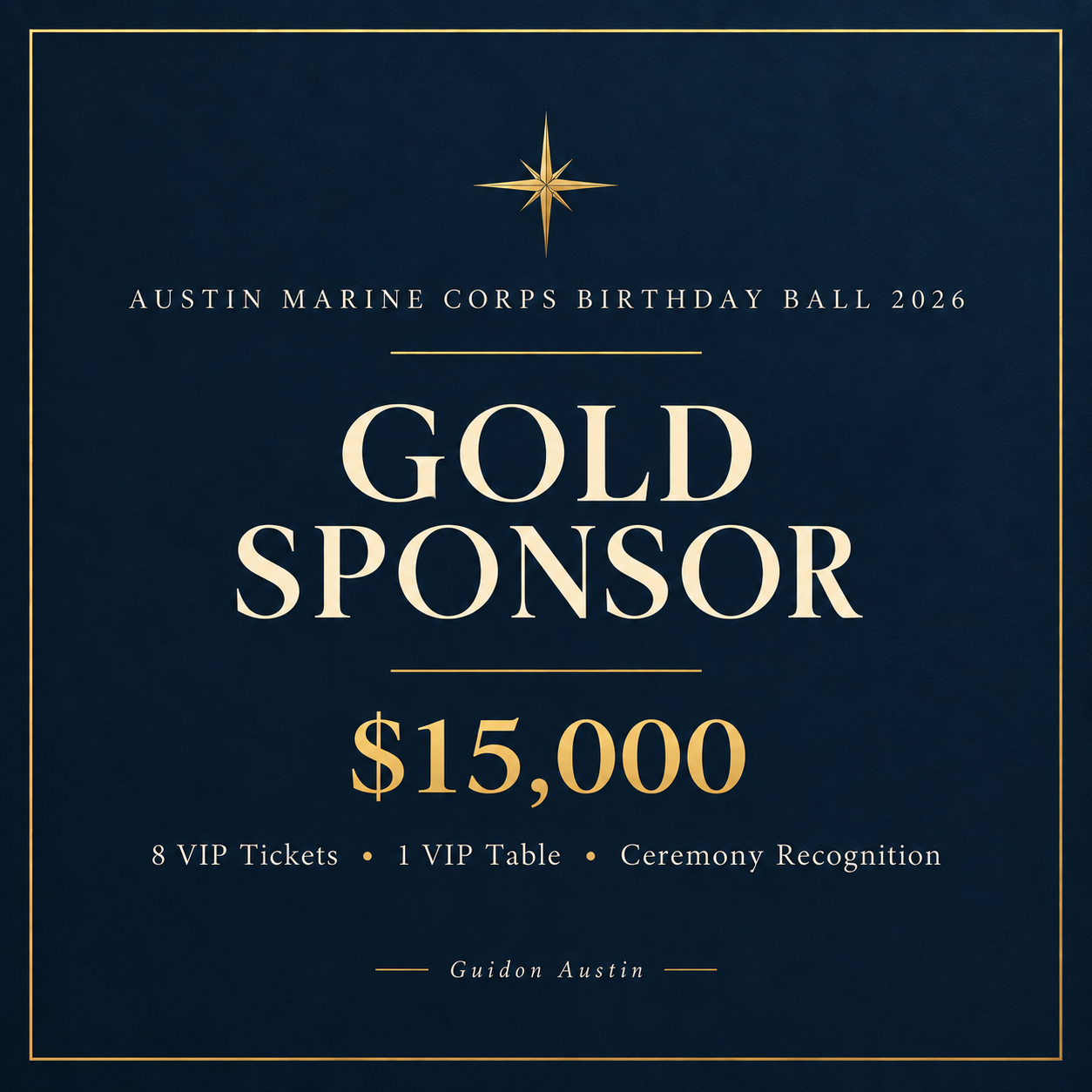 Gold Sponsor | 2026 Austin Marine Corps Birthday Ball