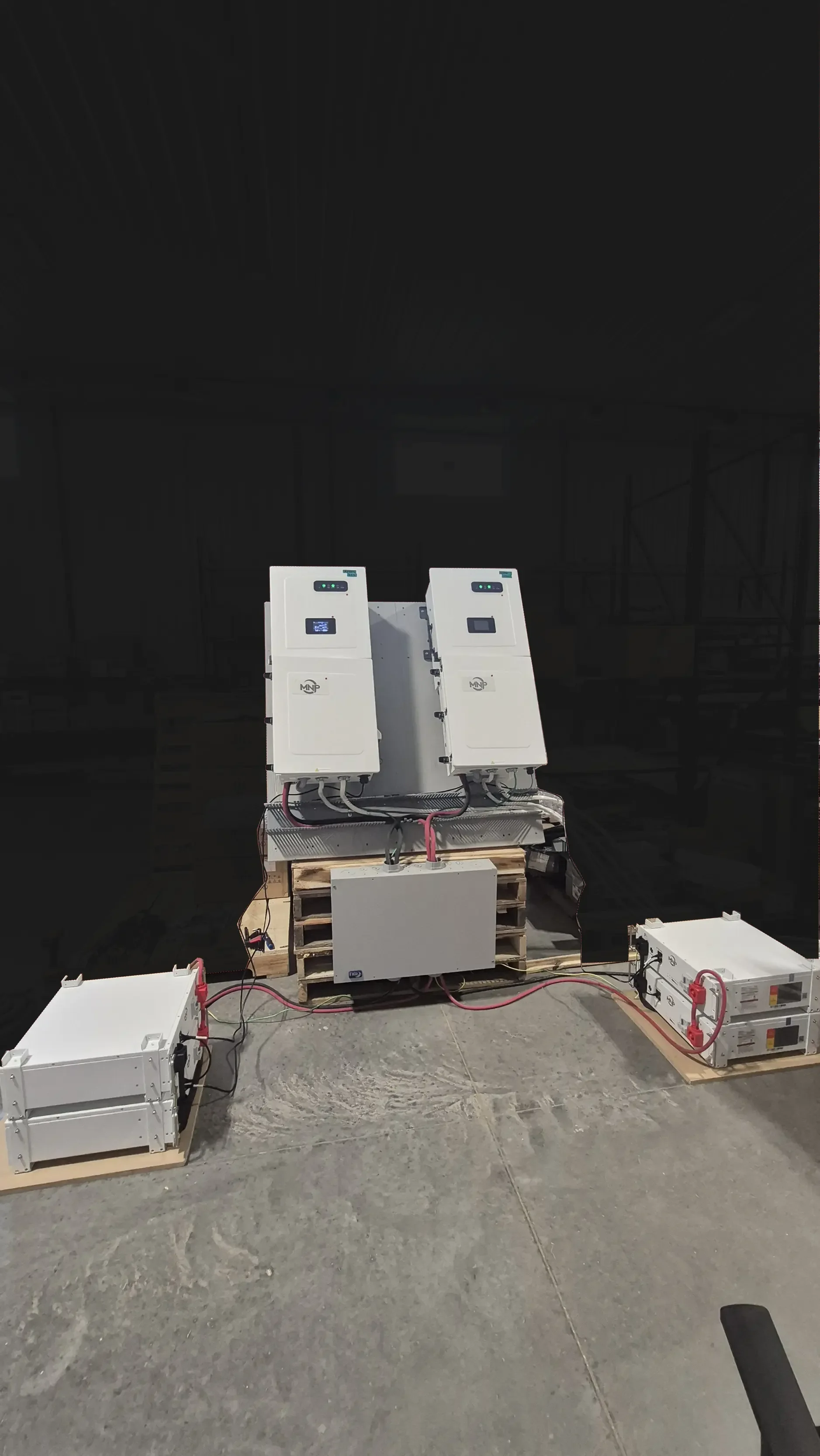 Midnite Power Battery bank and inverter of an off-grid solar system
