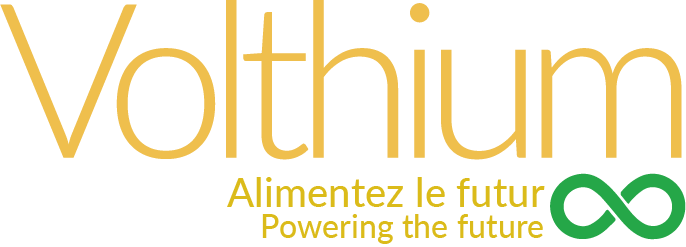 Vothium logo with the tagline in French and English: 'Alimentez le futur' and 'Powering the future'