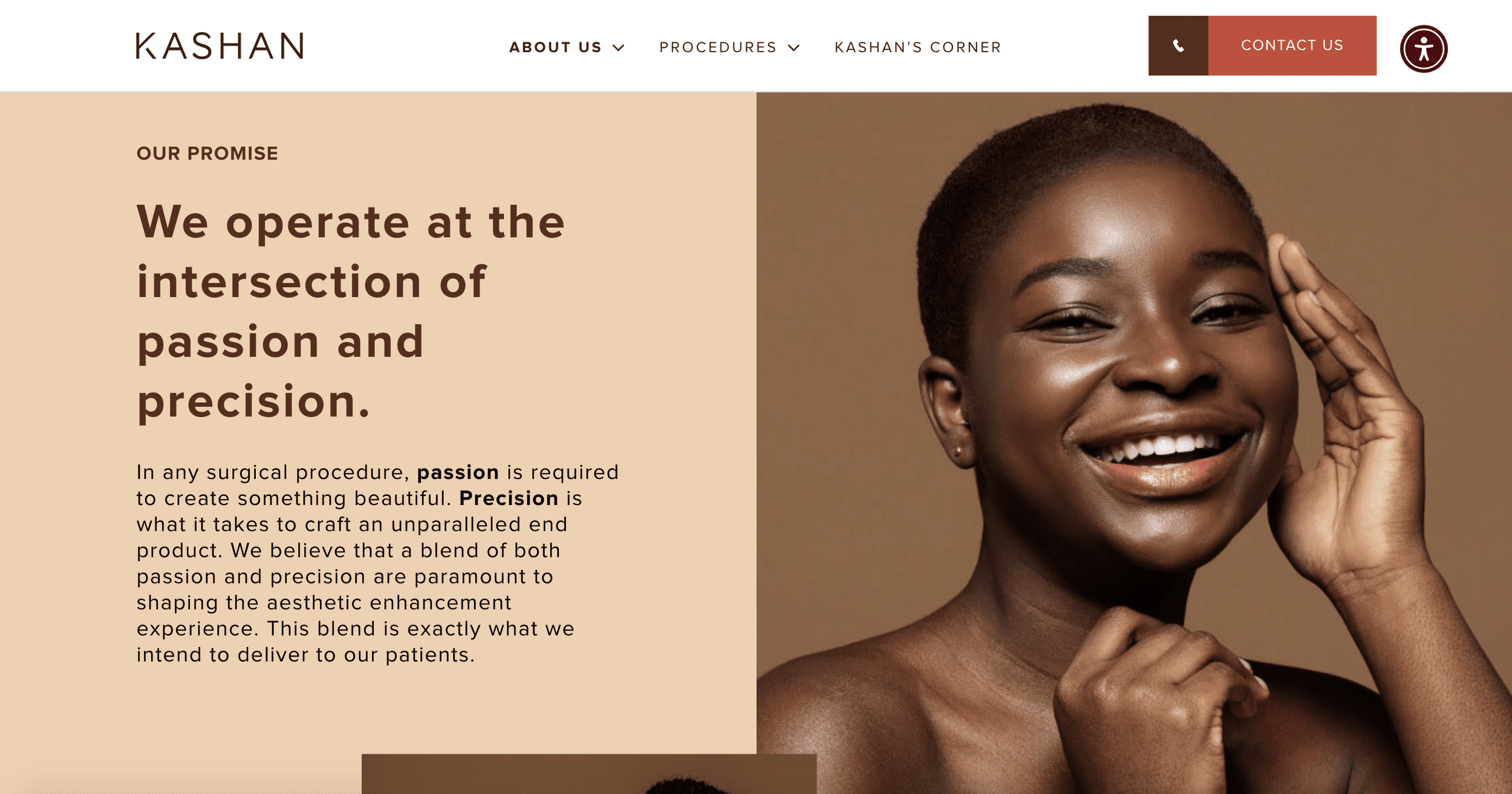 An image of a website written for KCG 