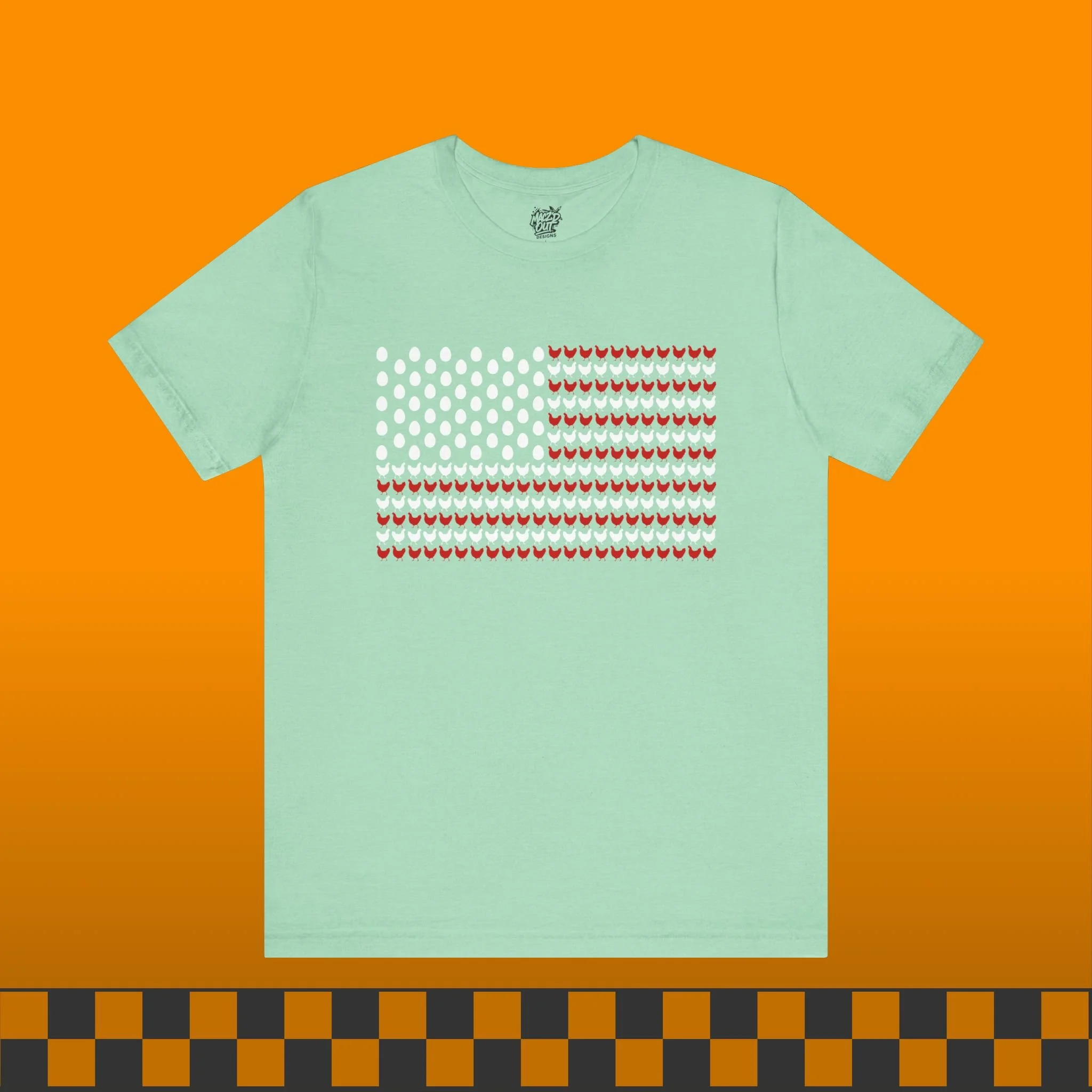 American Flag Chicken T-Shirt