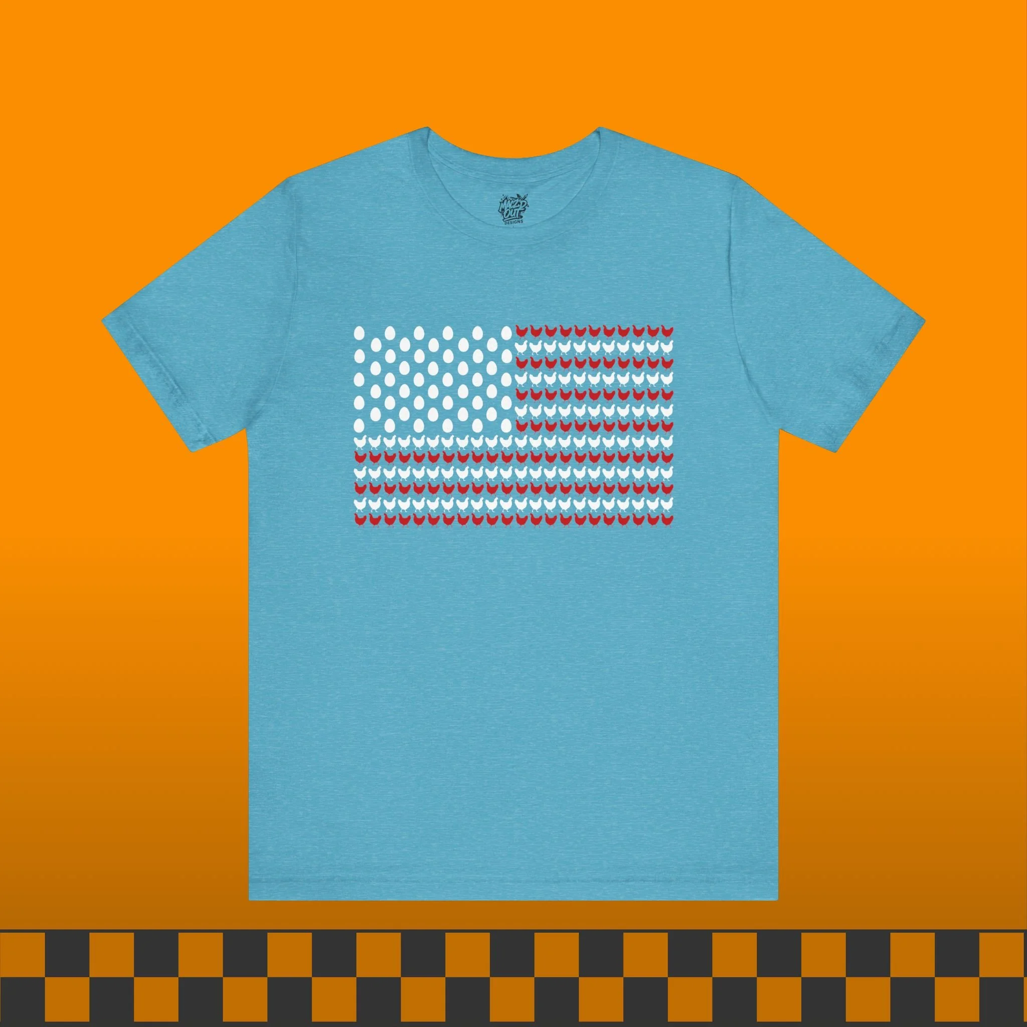 American Flag Chicken T-Shirt