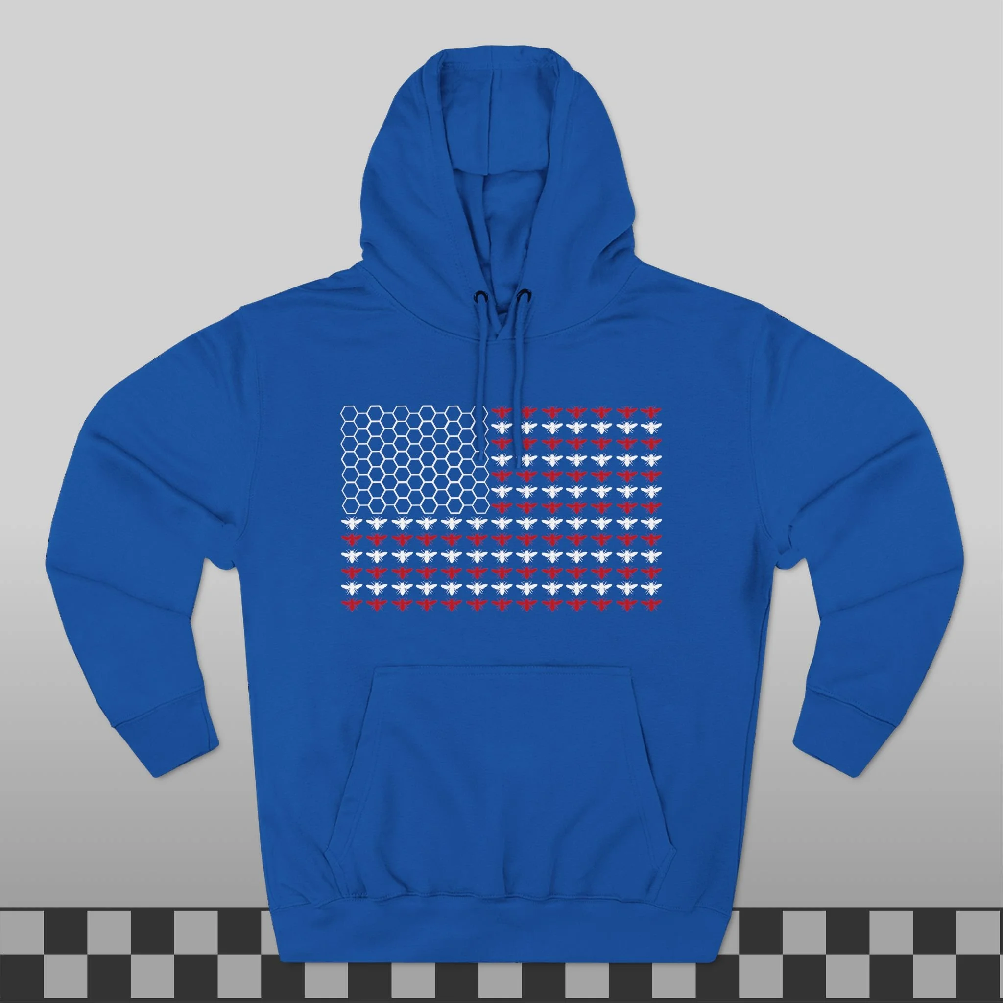 American Flag Honey Bee Hoodie