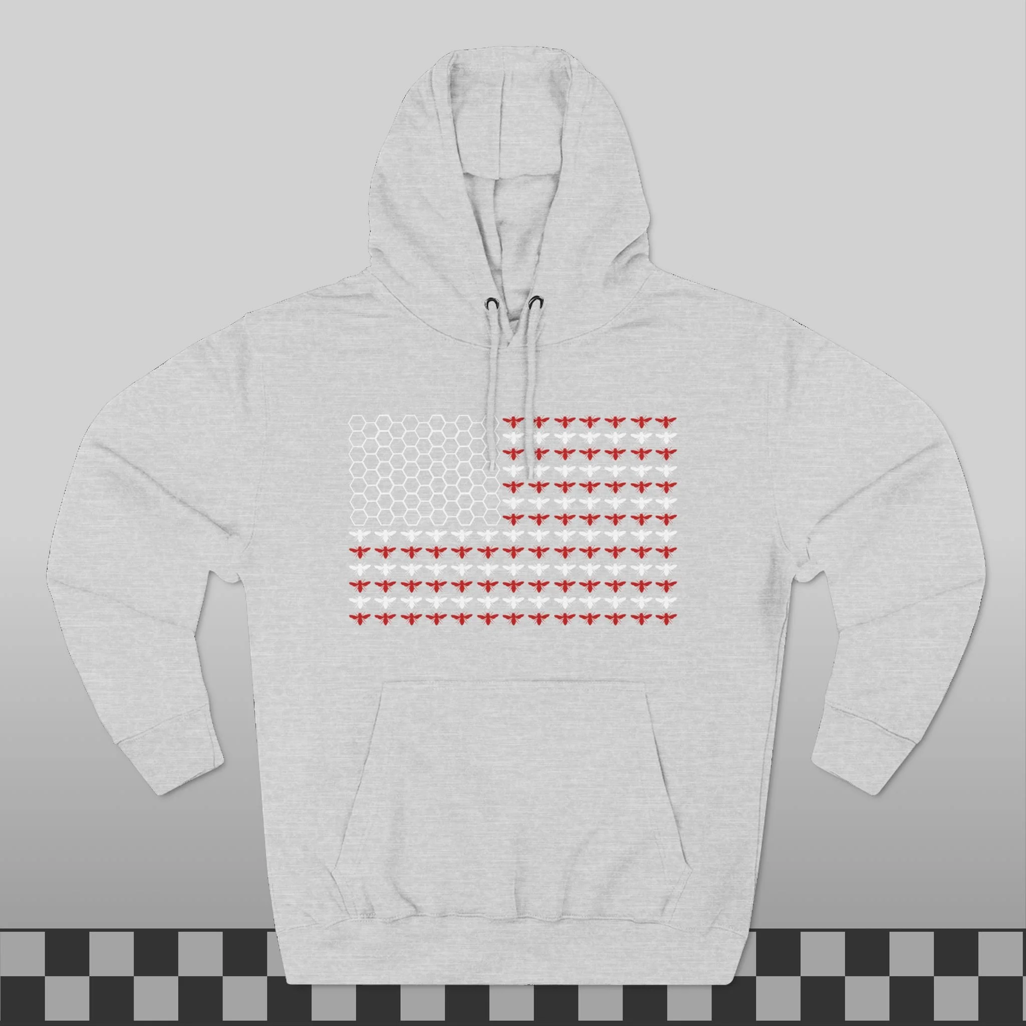 American Flag Honey Bee Hoodie