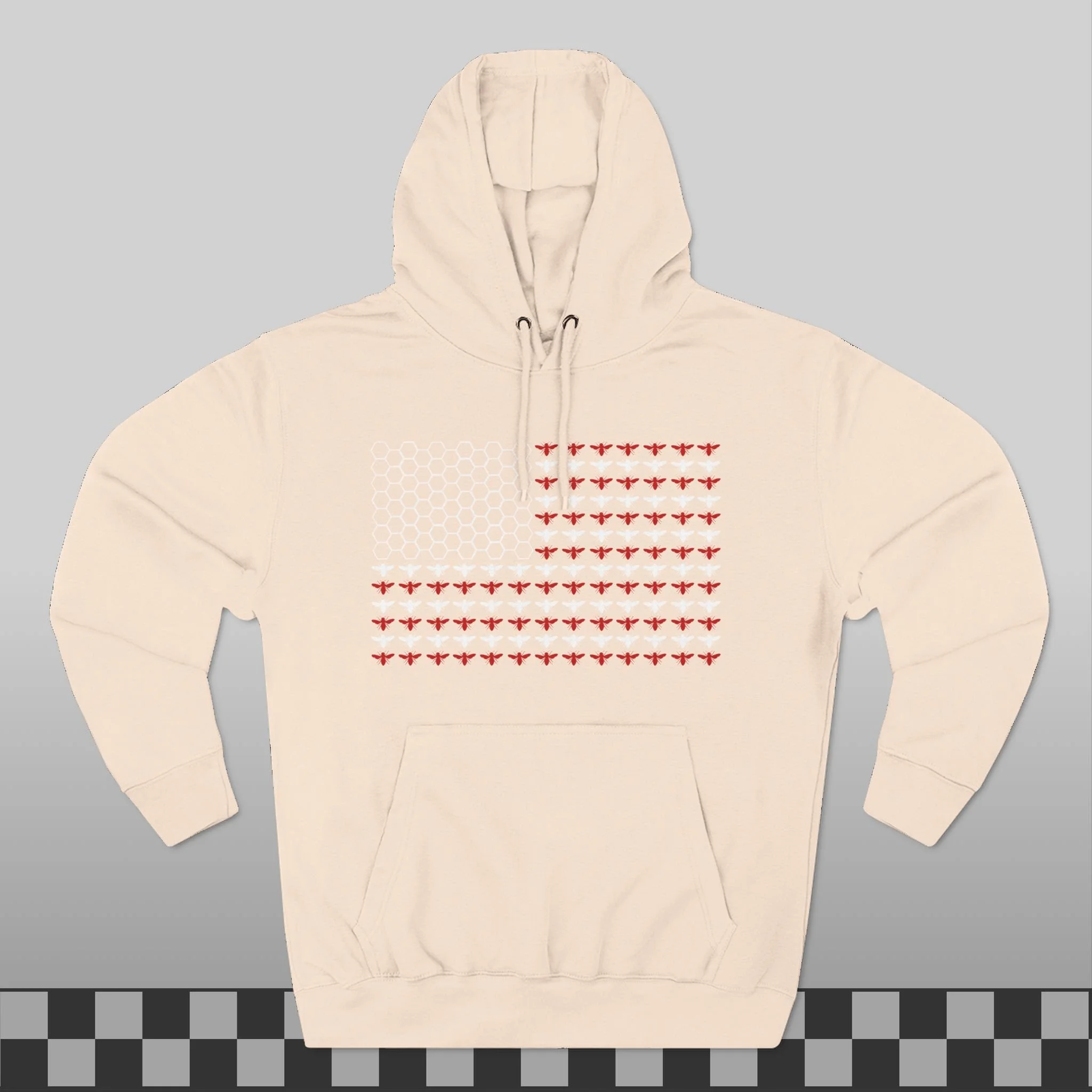 American Flag Honey Bee Hoodie