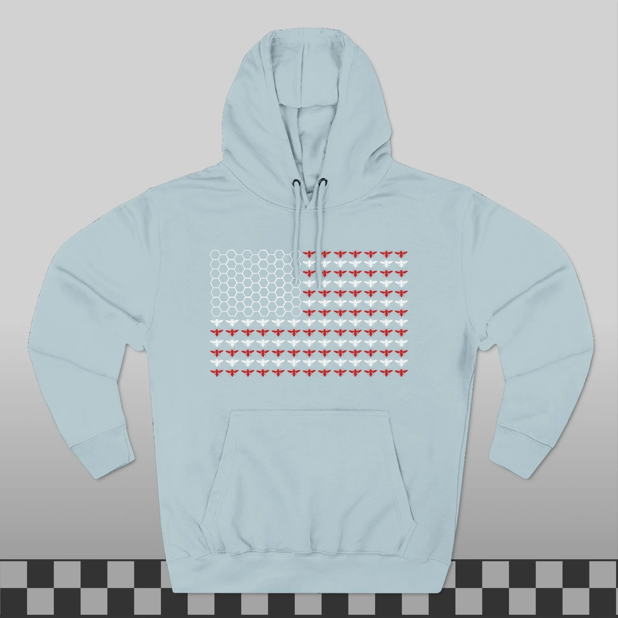 American Flag Honey Bee Hoodie
