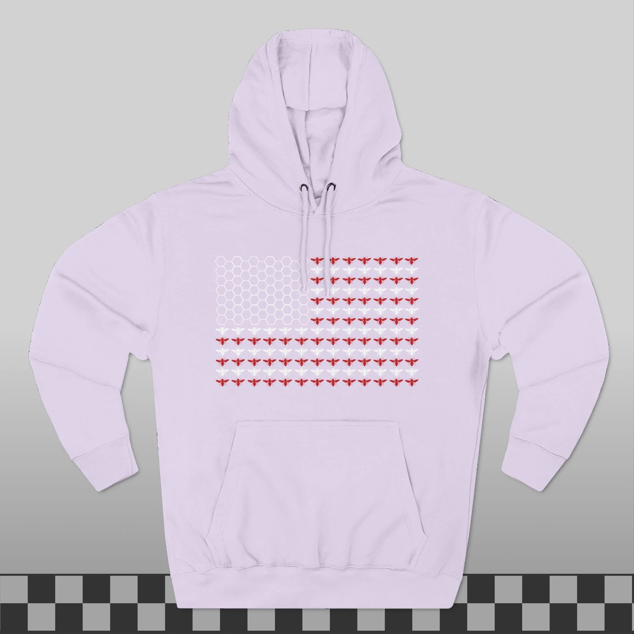 American Flag Honey Bee Hoodie