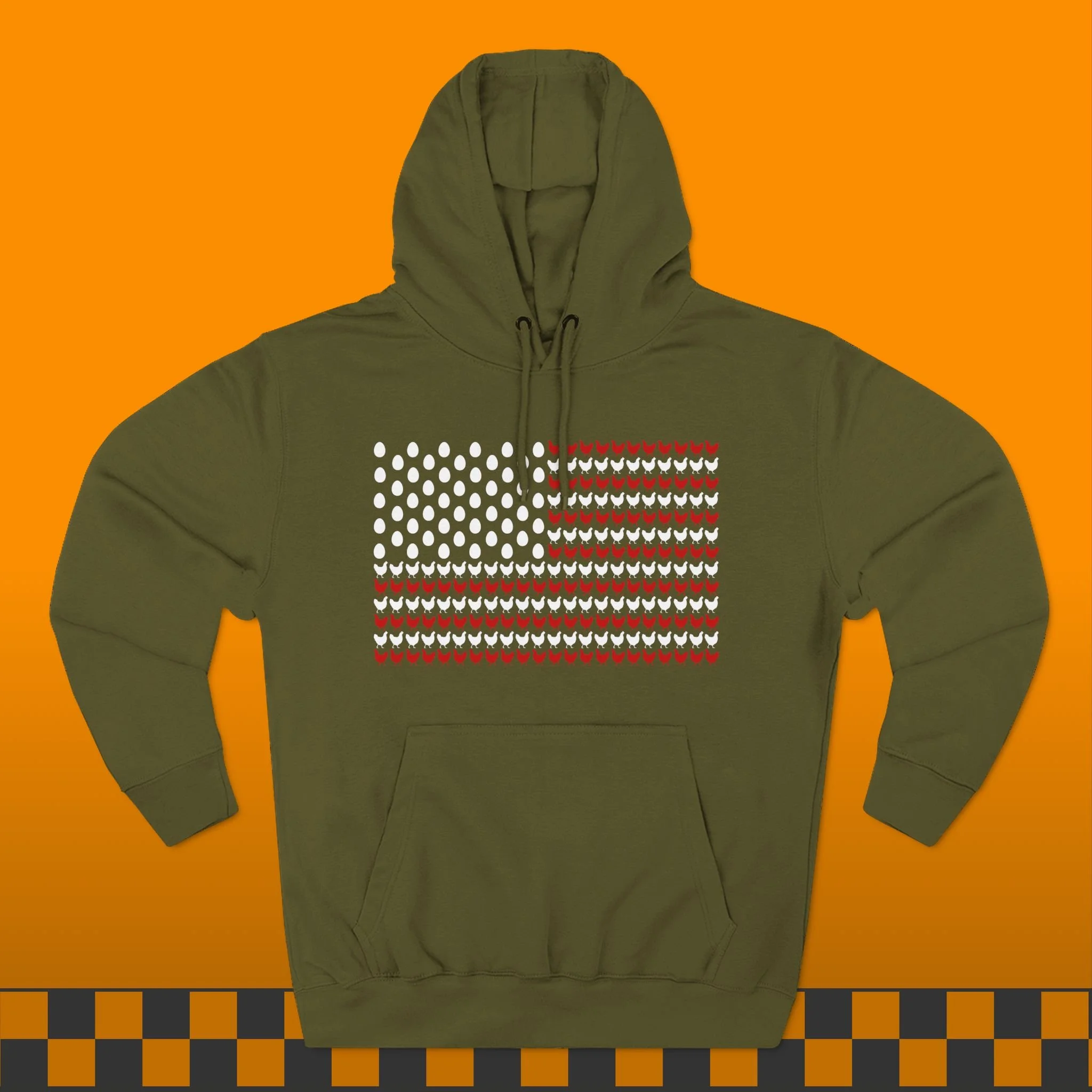 American Flag Chicken Hoodie