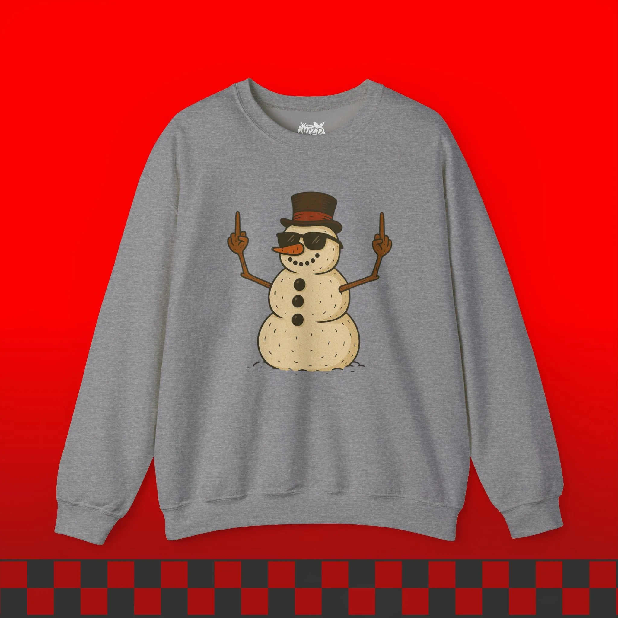 Snowman With An Attitude Sweatshirt