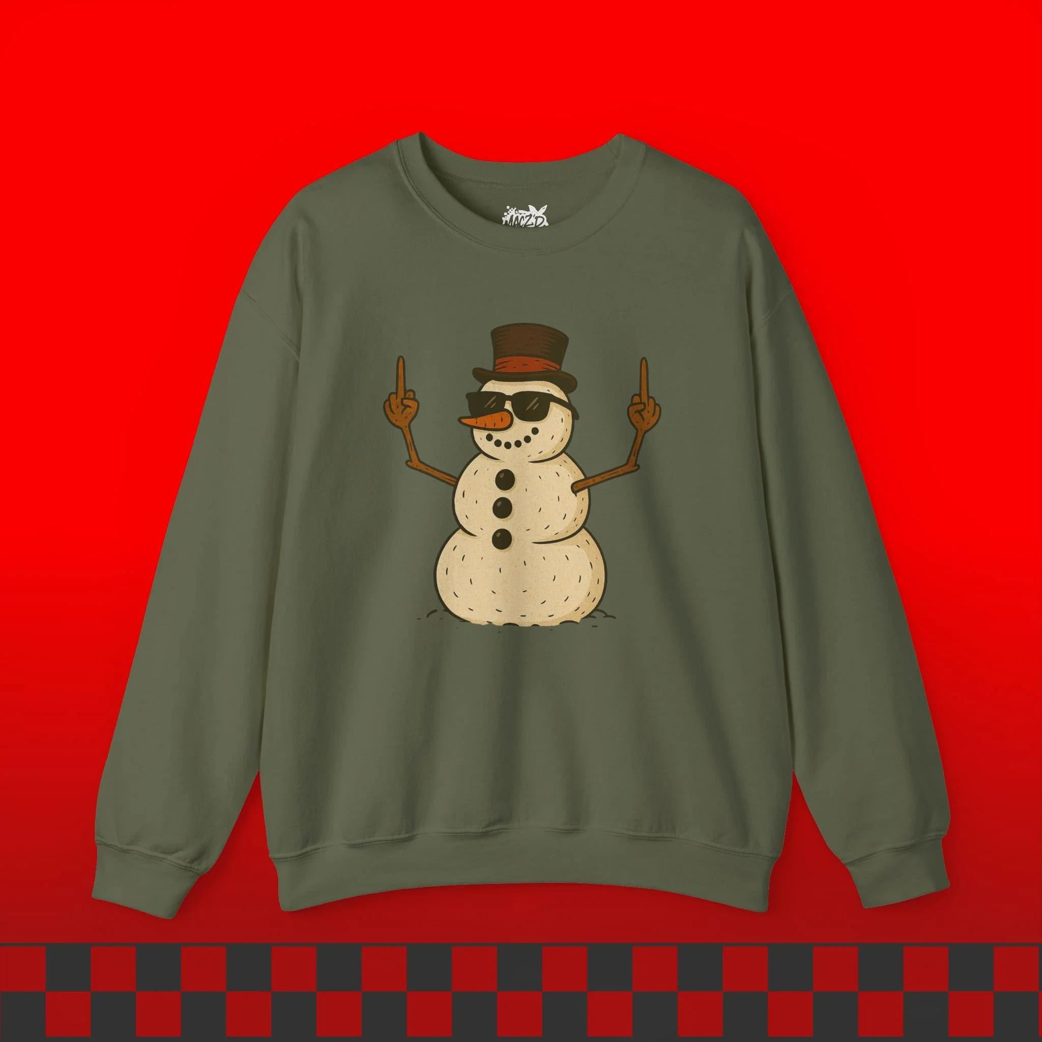 Snowman With An Attitude Sweatshirt