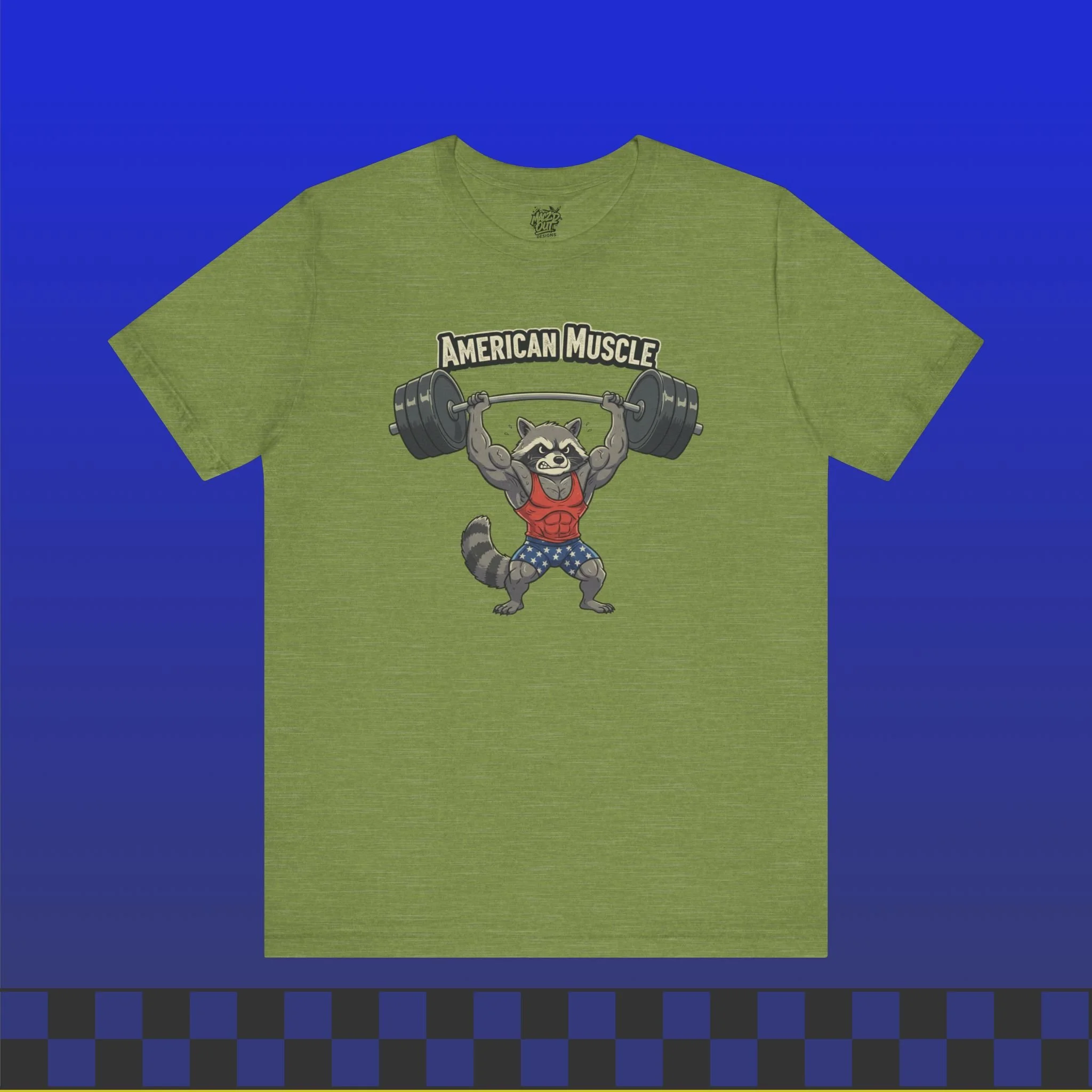 American Muscle - Patriotic Gym & Fitness T-Shirt