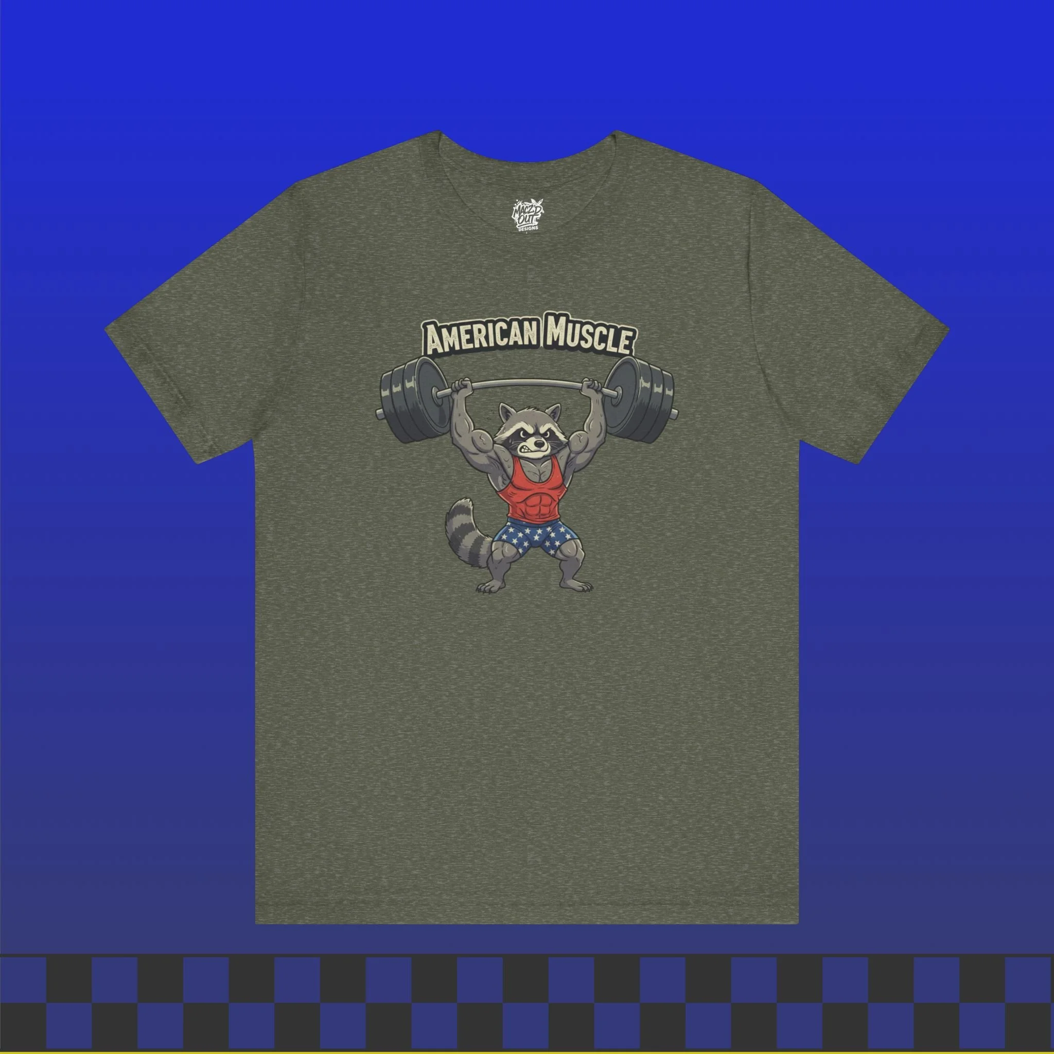 American Muscle - Patriotic Gym & Fitness T-Shirt
