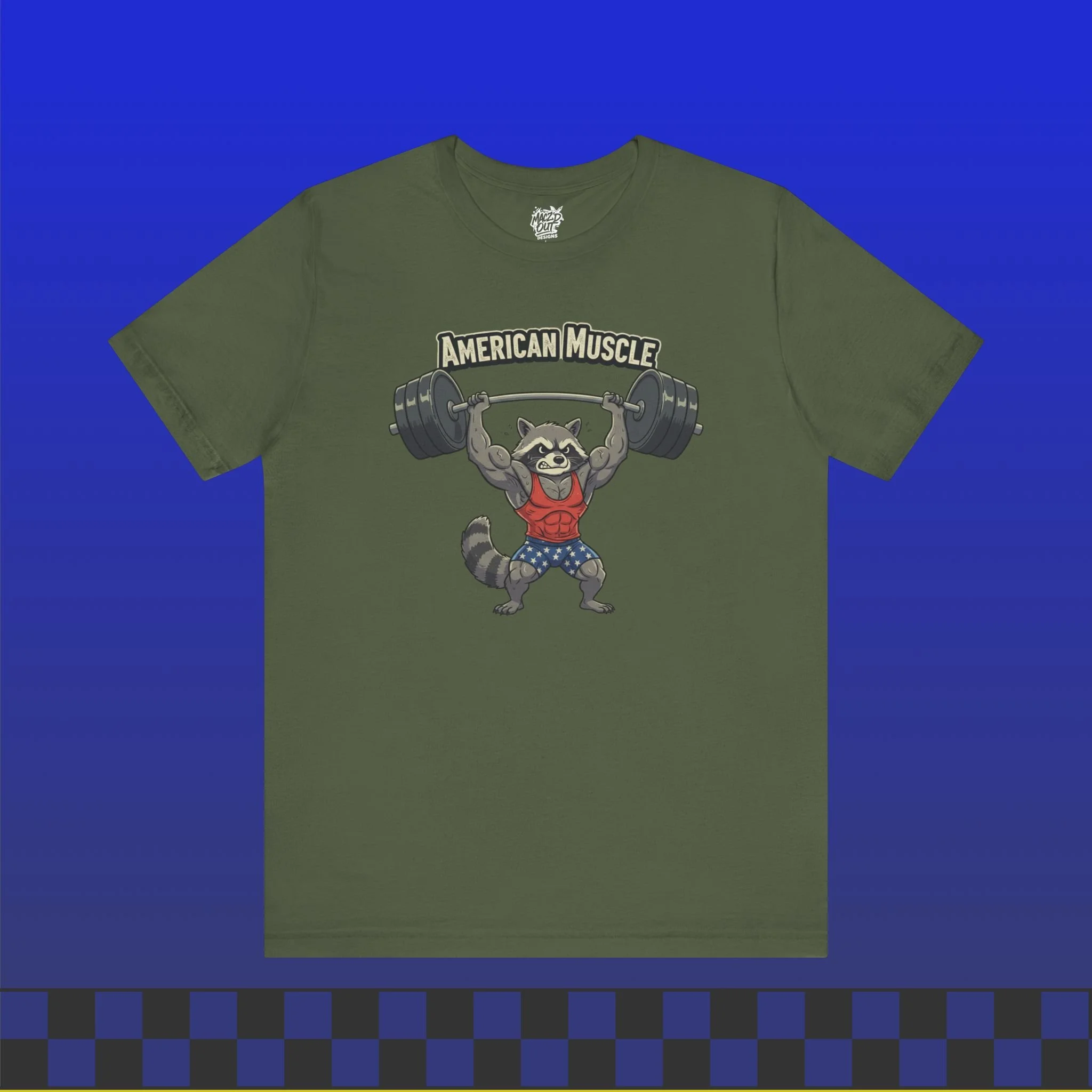 American Muscle - Patriotic Gym & Fitness T-Shirt