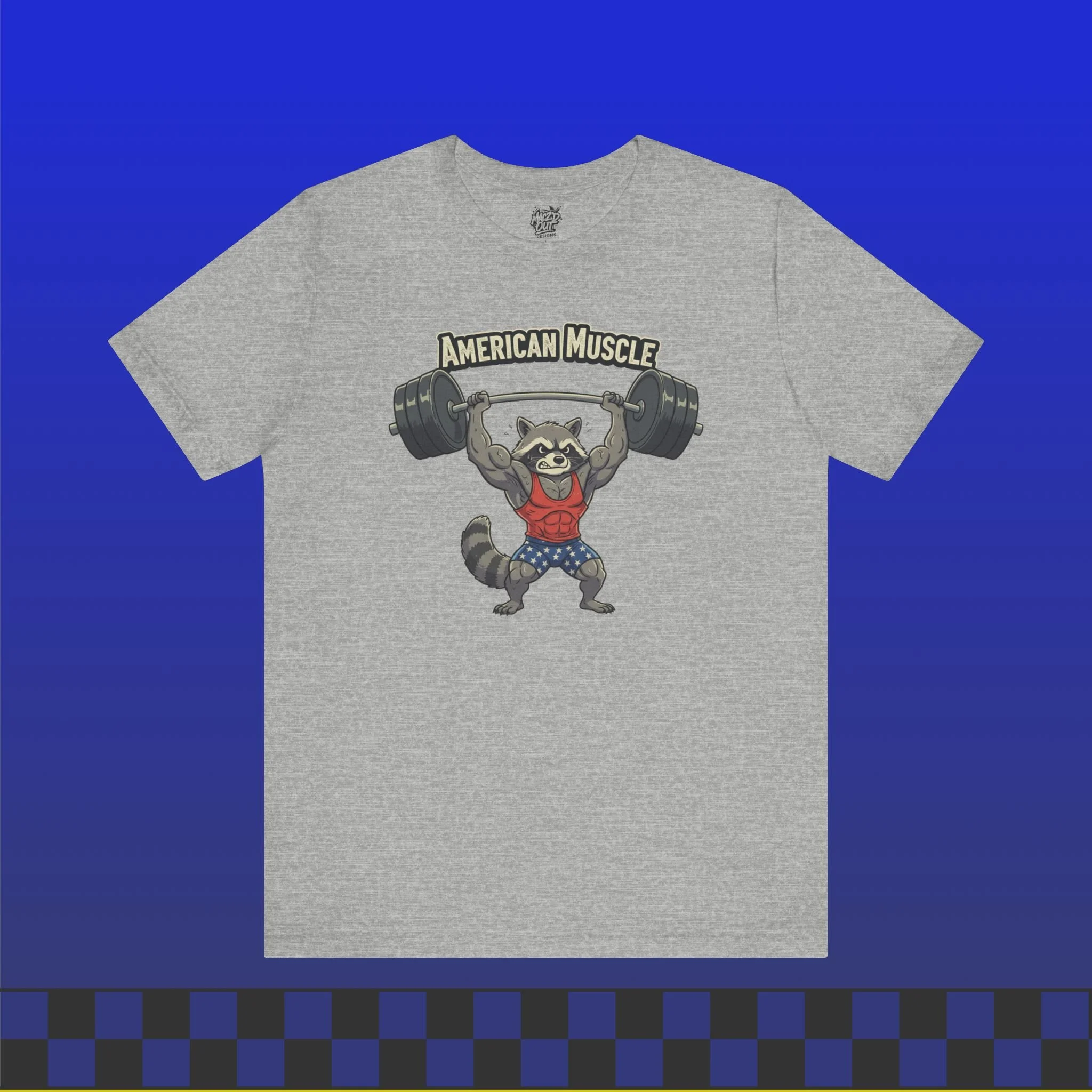 American Muscle - Patriotic Gym & Fitness T-Shirt