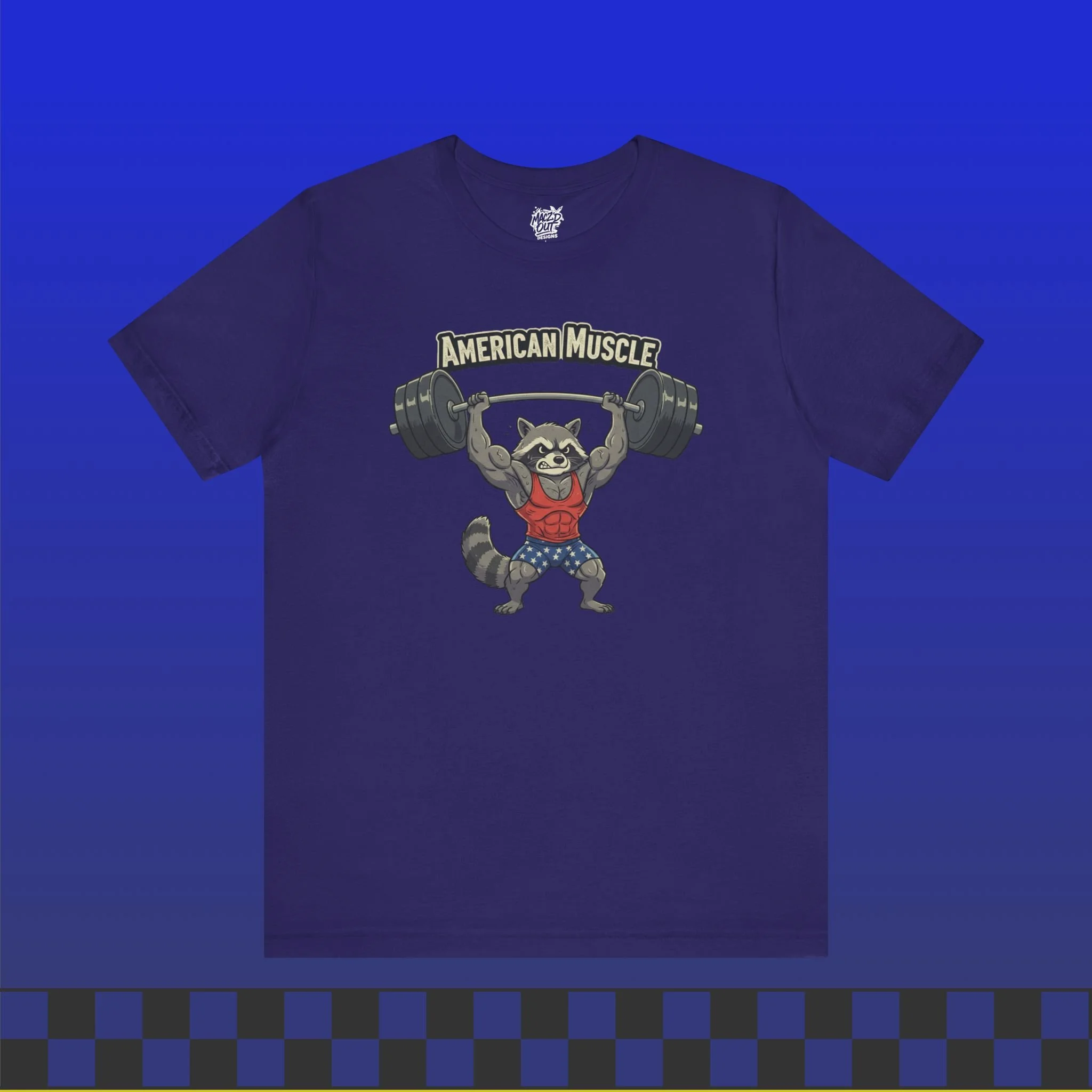 American Muscle - Patriotic Gym & Fitness T-Shirt
