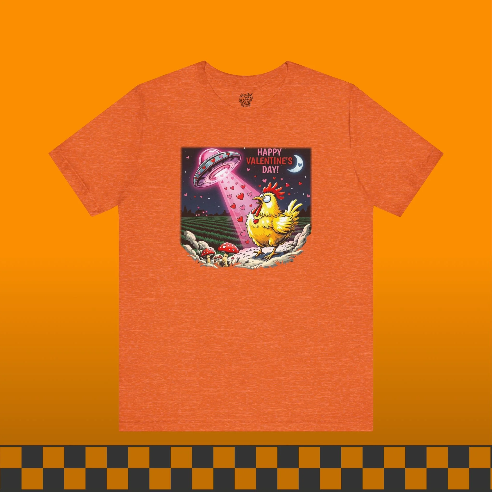 Chicken / UFO Valentine's Day T-Shirt
