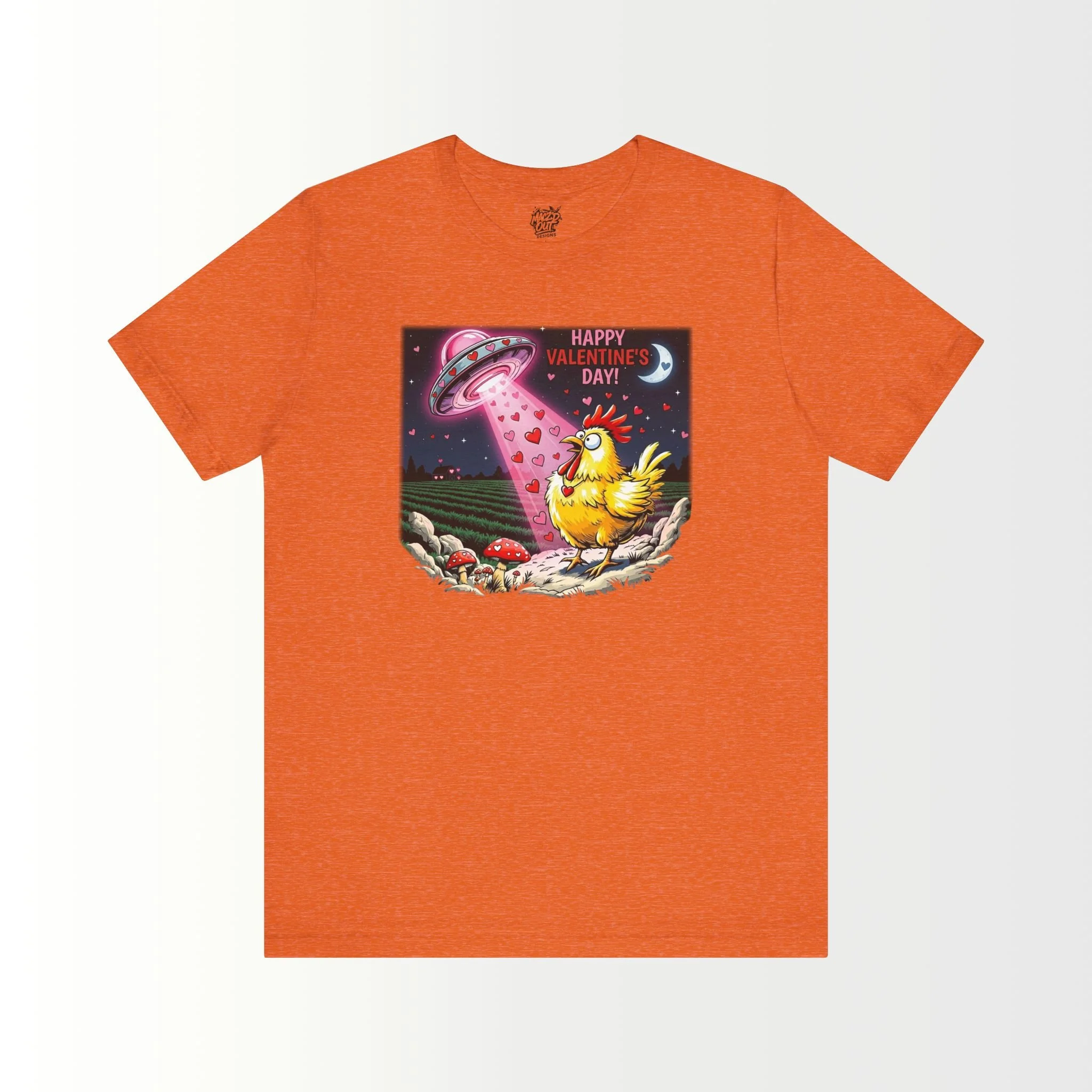Chicken / UFO Valentine's Day T-Shirt