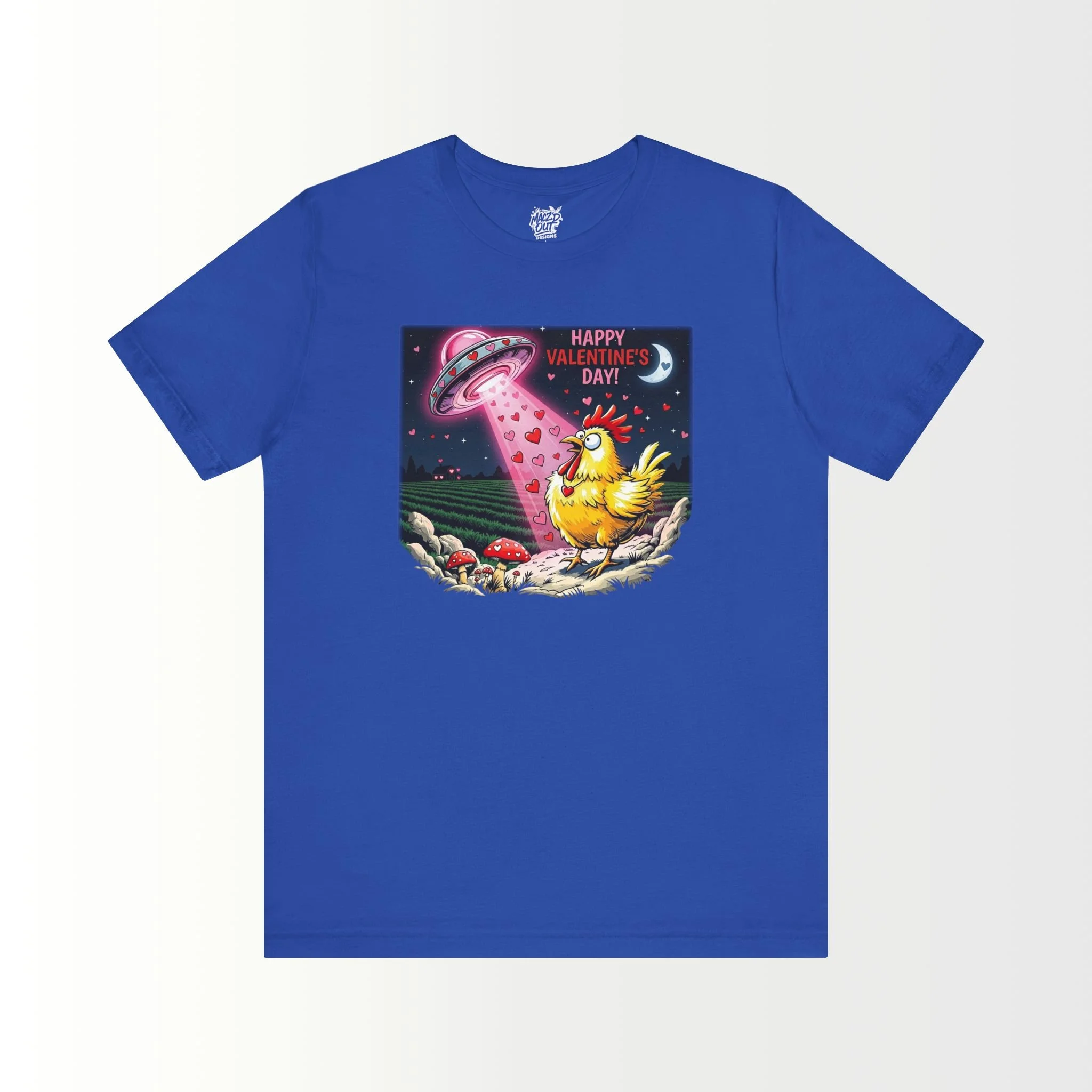 Chicken / UFO Valentine's Day T-Shirt