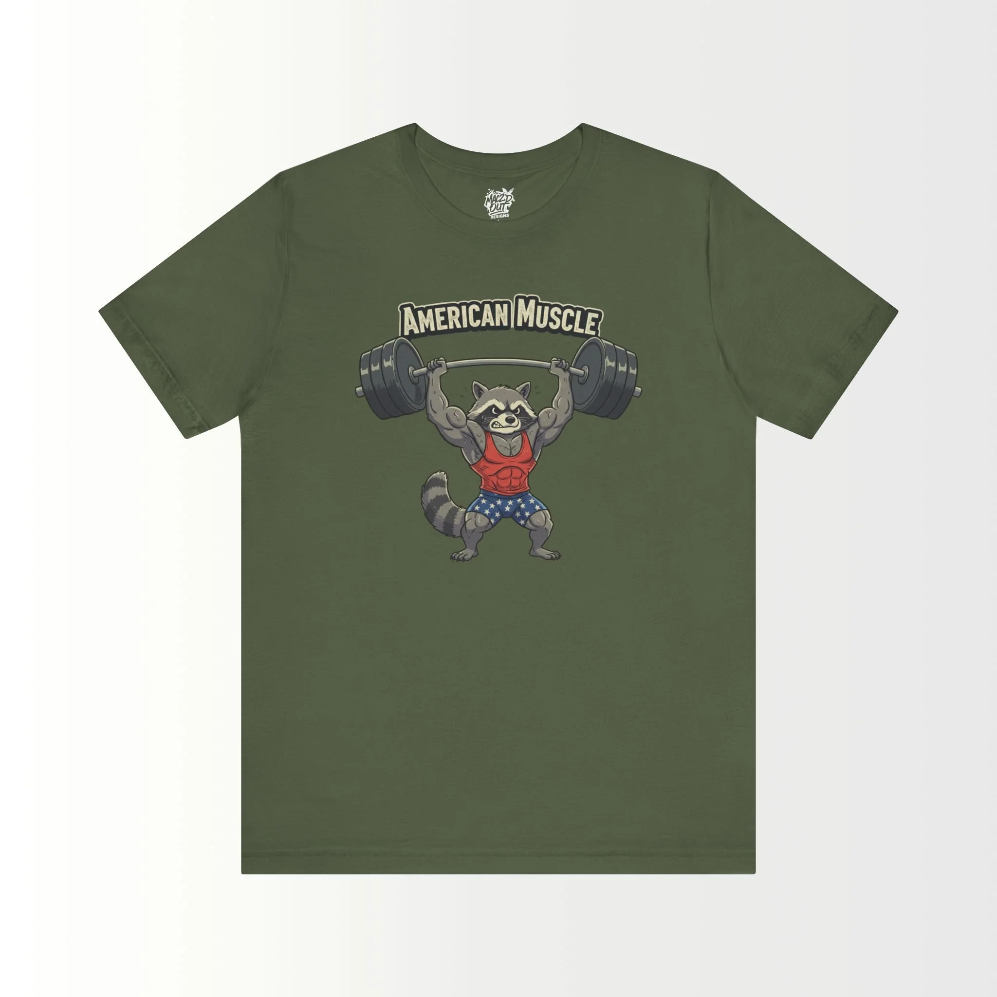 American Muscle - Patriotic Gym & Fitness T-Shirt