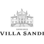Logo of Villa Sandi, featuring a detailed illustration of a villa with architectural elements and the text 'Villa Sandi' below.