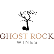 Logo for Ghost Rock, featuring stylized text with a rustic, rock-inspired design.