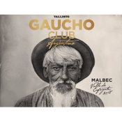 Black and white poster for Gaucho Club featuring an elderly man with a beard wearing a hat.