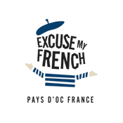 “Excuse My French Rosé logo – boutique French wine producer.”