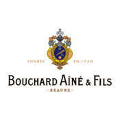 Logo for Bouchard Ainé & Fils, a Champagne brand, featuring a crest with a crown, grapes, and vines.