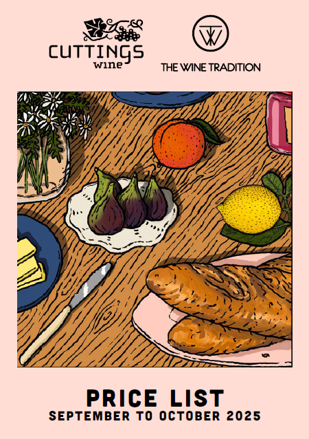“The Wine Tradition & Cuttings Wine price portfolio front cover – wholesale wine distributor for Queensland and Northern NSW.”