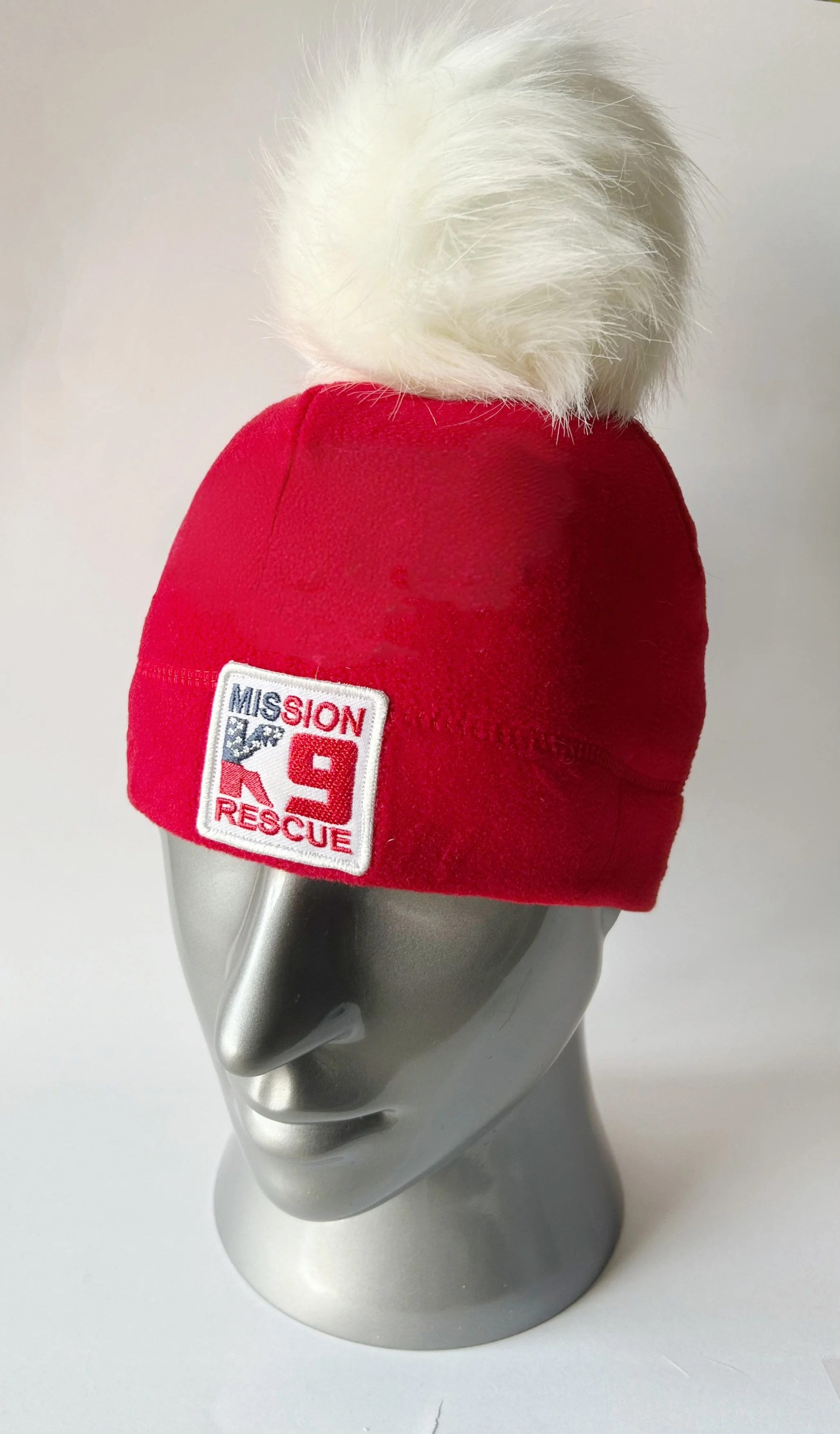 Women’s Fleece Winter Hat with 2” Pom