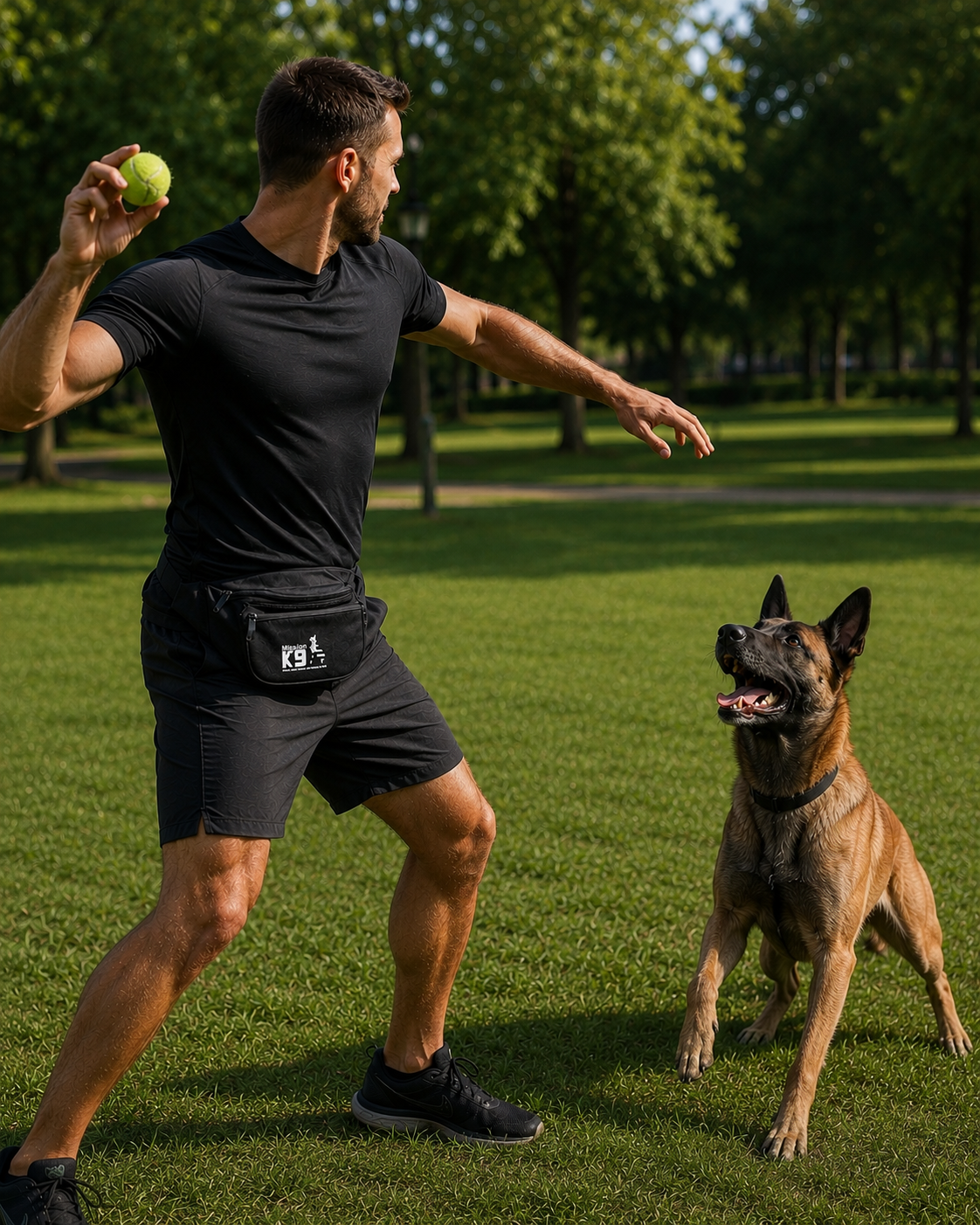 Dog Walking Pouch, Fanny Pack With 3 Pockets