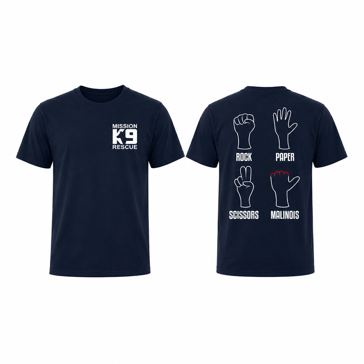 ROCK. PAPER. SCISSORS. MALINOIS. T-Shirt