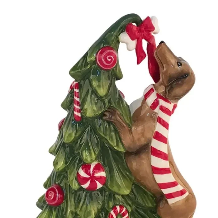 Christmas Bradley Dachshund Figurine