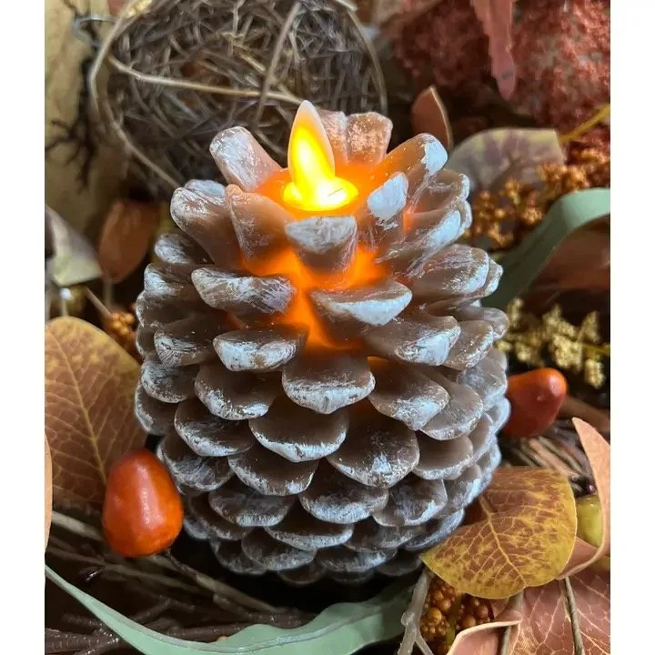 Pine Cone LED Candle