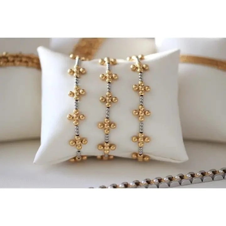 Isabella Mixed Metal Stainless Bracelet ~ Deep South Originals