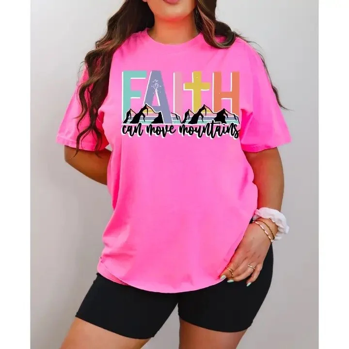 Faith Can Move Mountains Christian  Sweatshirt