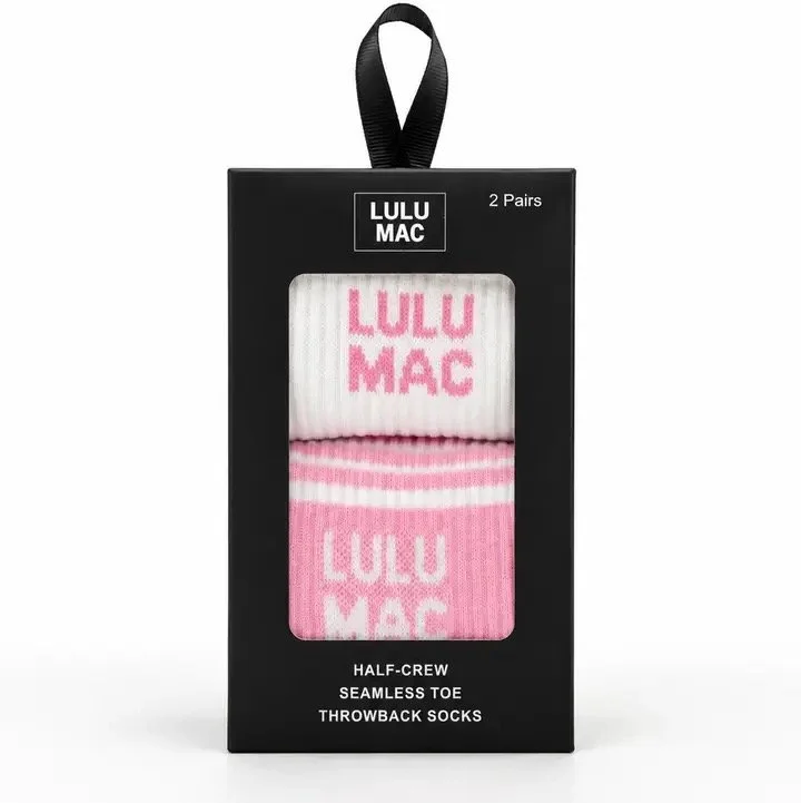 Lulu Mac Socks 2 Pair Box